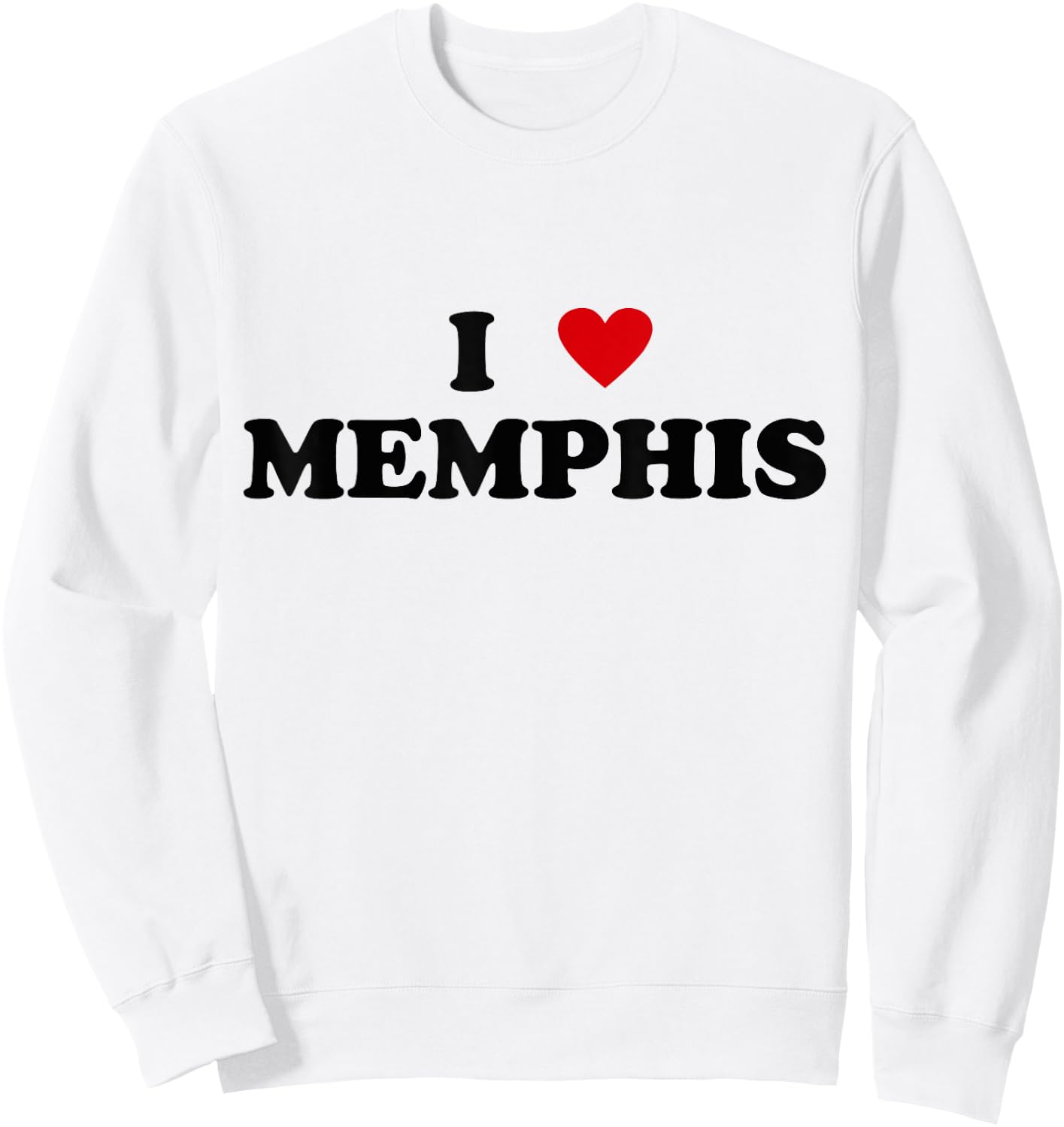 I Heart USA City - I Love Memphis Sweatshirt - Sweatshirt | White