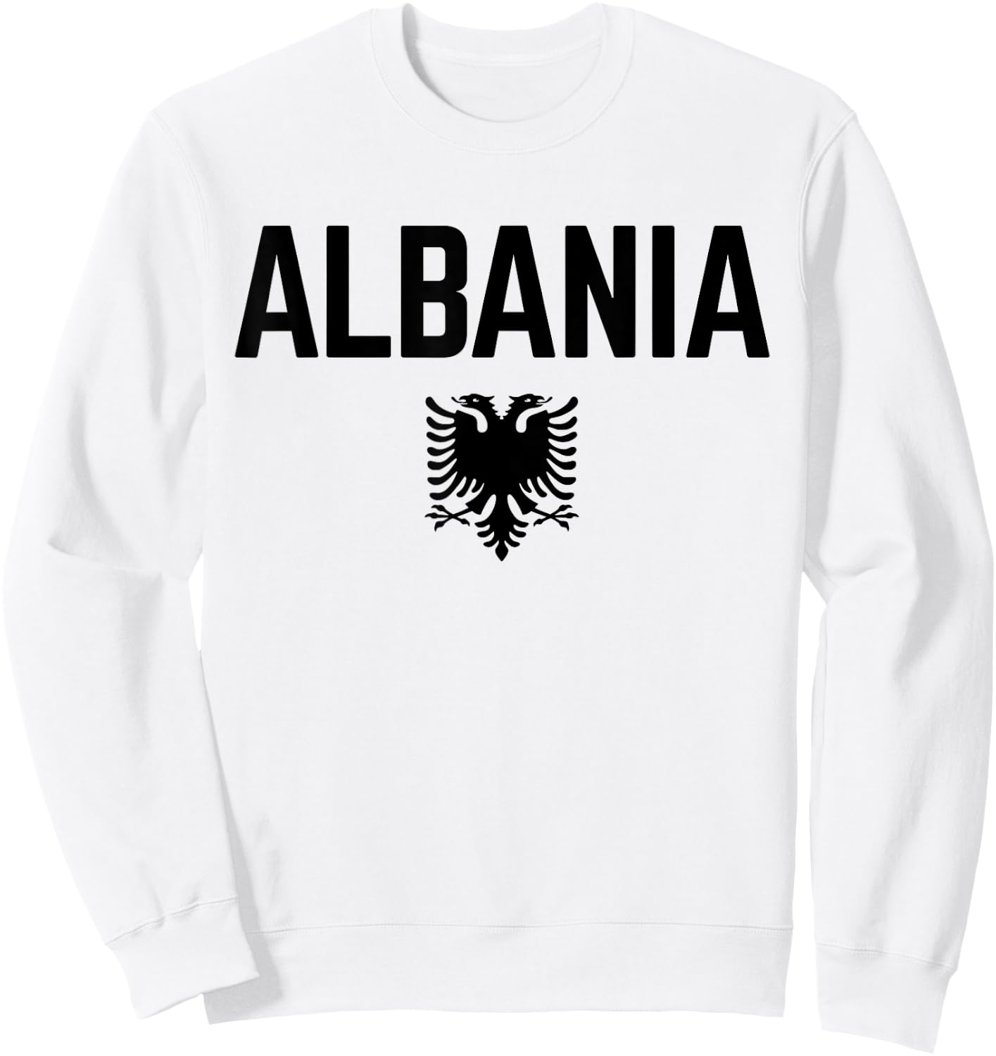 ALBANIA Flag | Men Women Kids ALBANIA , Red, S Sweatshirt - Sweatshirt | White