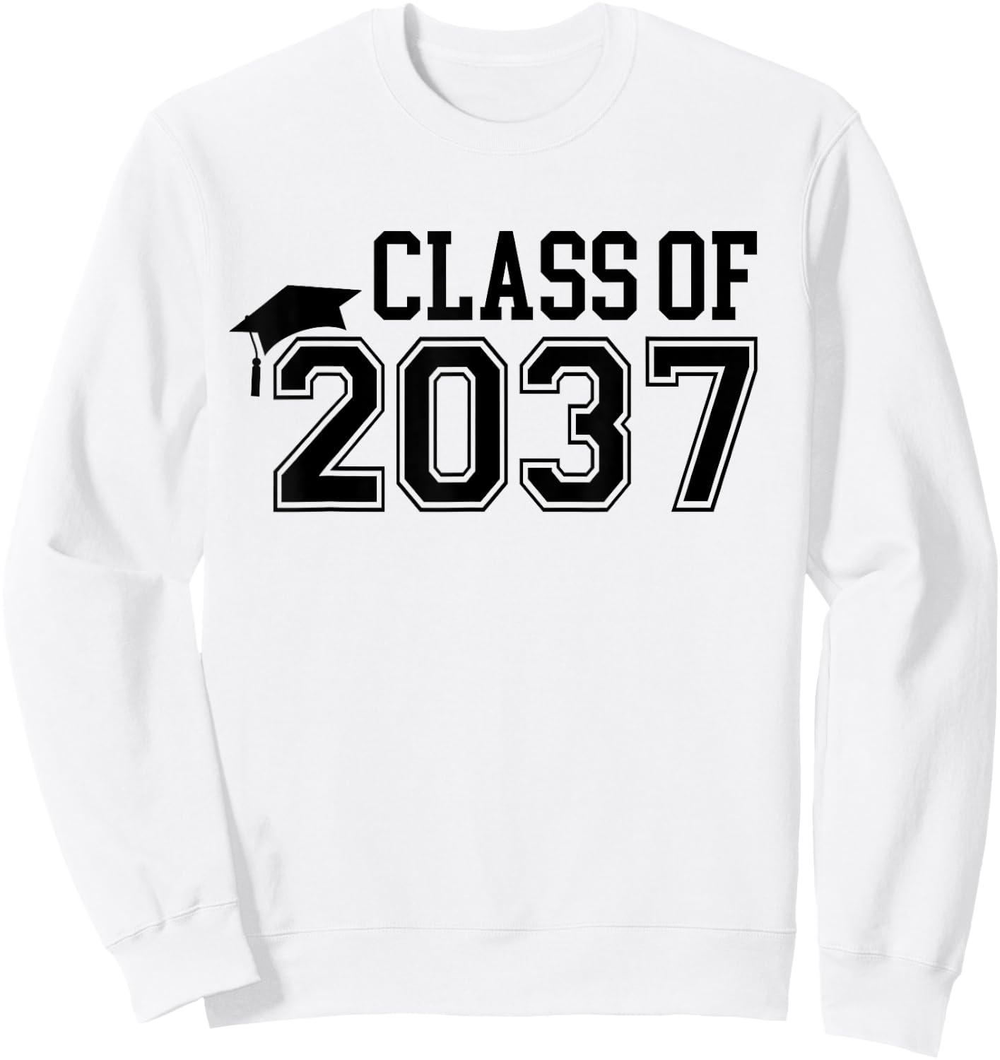 Kindergarten Class of 2037 First Day School Grow With Me Sweatshirt - Sweatshirt | White