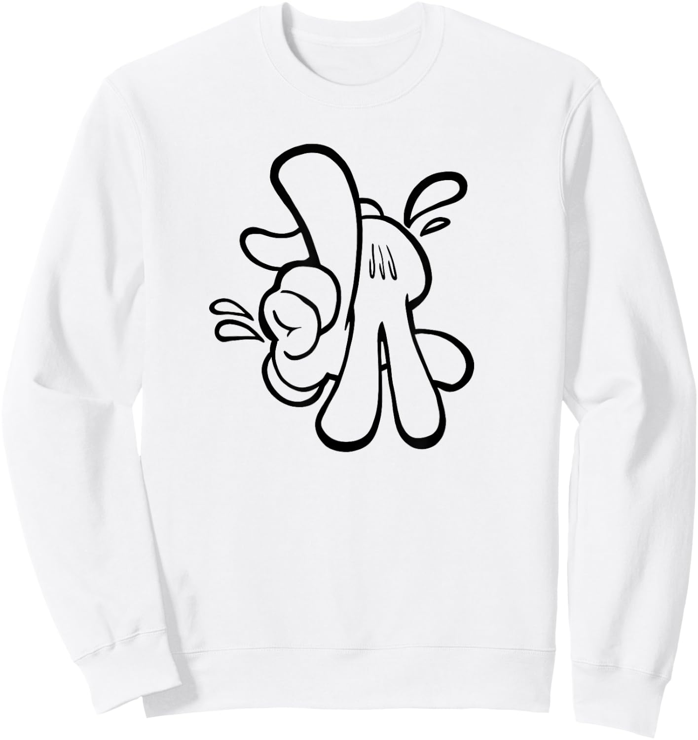 LOS ANGELES Hand Sign Hip Hop West Coast USA Lowrider , white, S Sweatshirt - Sweatshirt | White