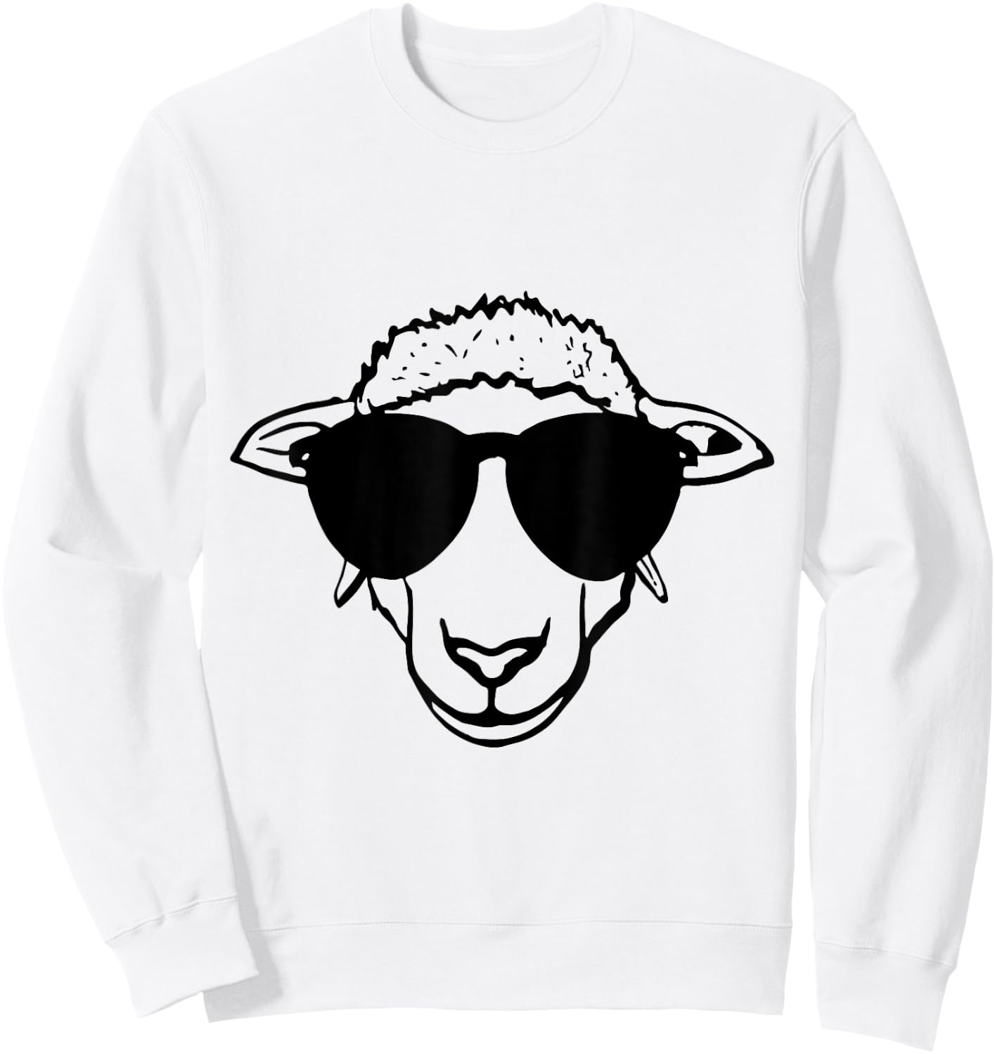 Cooles Schaf mit Sonnenbrille Sweatshirt - Sweatshirt | White