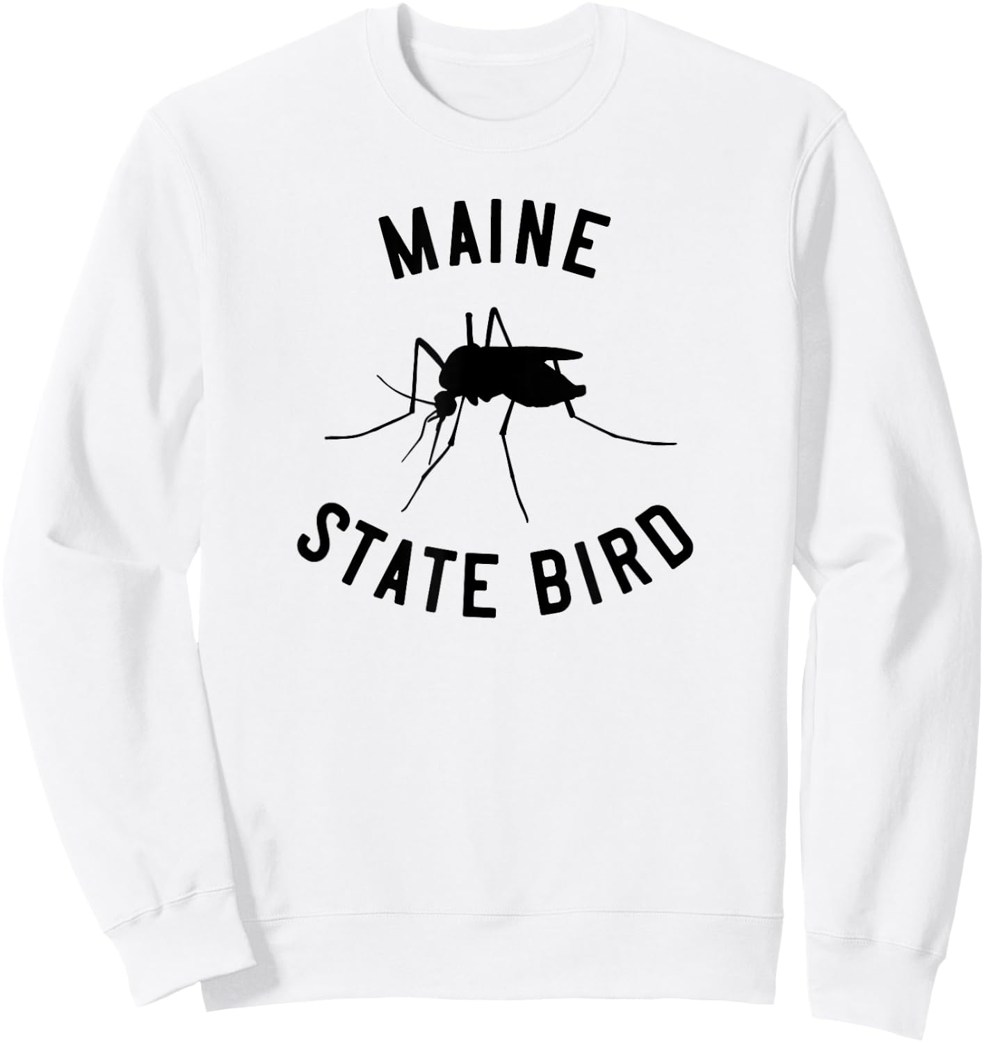Classic Maine Mosquito State Bird Sweatshirt - Sweatshirt | White