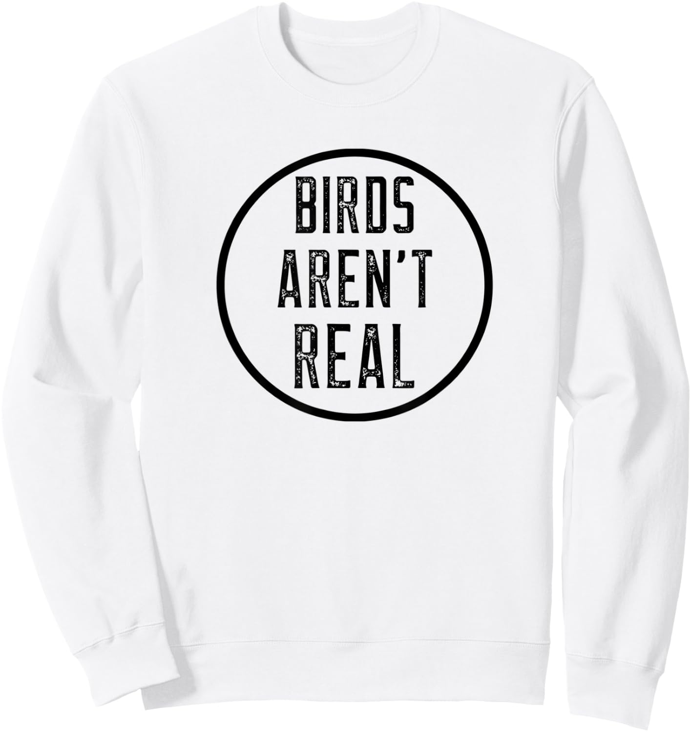 Birds Aren't Real Conspiracy Gen Z Design Sweatshirt - Sweatshirt | White