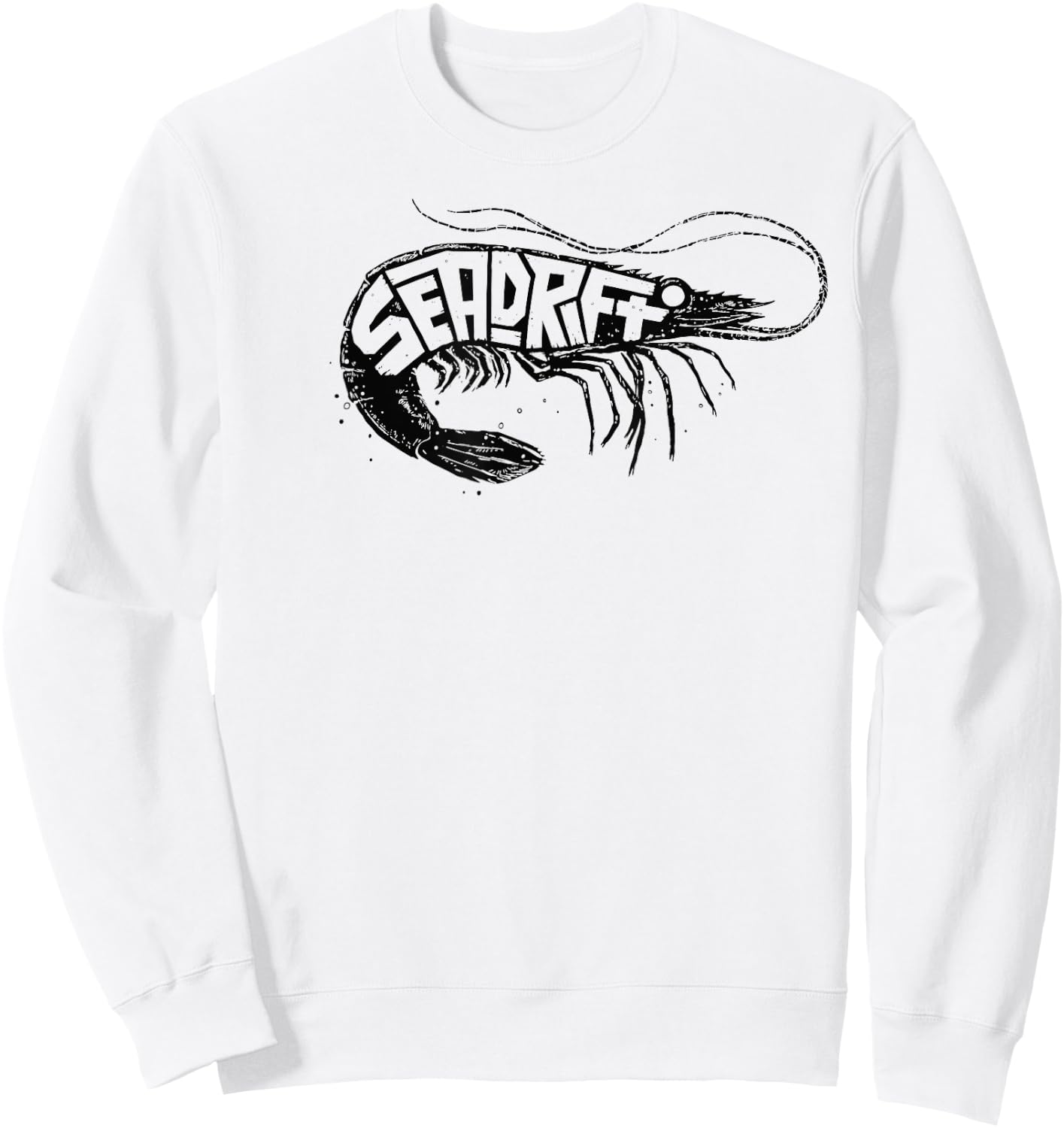Seadrift, Texas Shrimp Sweatshirt - Sweatshirt | White