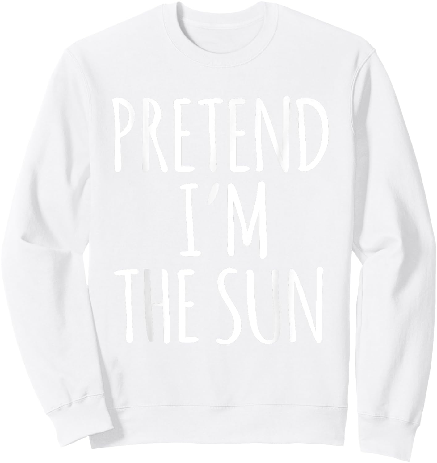 Lazy Funny Halloween Costume Shirt - Sun Solar System Space Sweatshirt - Sweatshirt | White