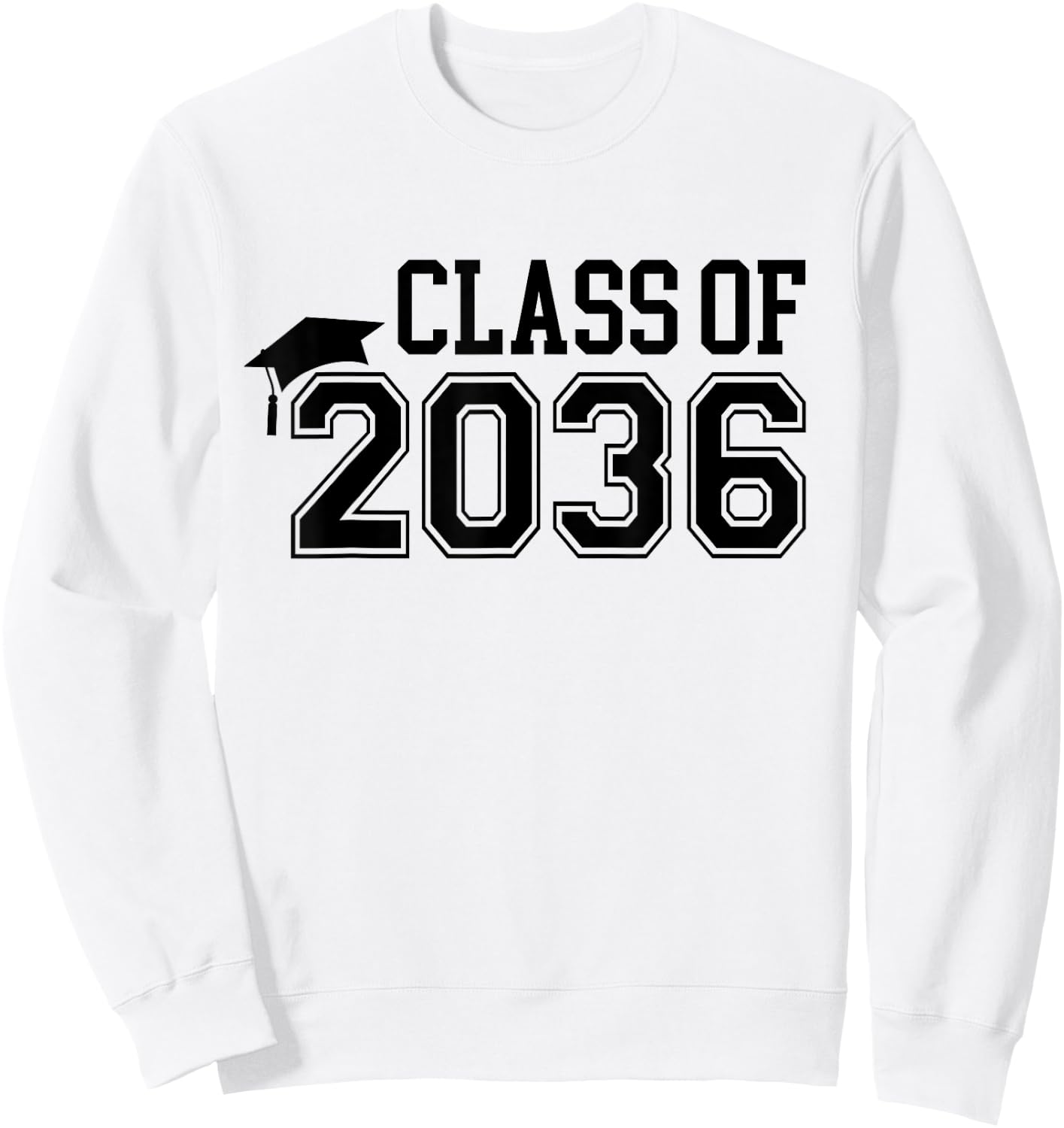 Class of 2036 First Day of School Graduation Boys Girls Kids Sweatshirt - Sweatshirt | White