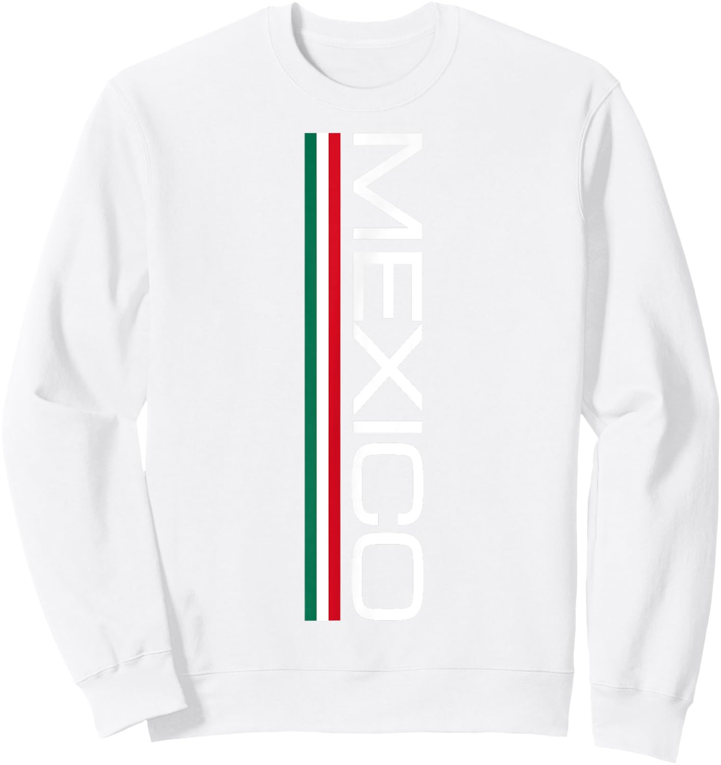 MEXICO FLAG ATHLETIC SPORTS JERSEY STYLE APPAREL - Mexiko-Flagge, mexikanische Sportspiele, Trikot-Stil fr Erwachsene und Kinder, Grn, Kurzarm, Crew-Ausschnitt, S Sweatshirt - Sweatshirt | White