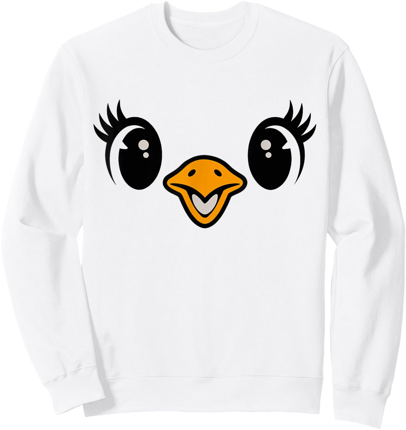 Halloween Chick Face Costume Kids Cute Baby Chicken Sweatshirt - Sweatshirt | White
