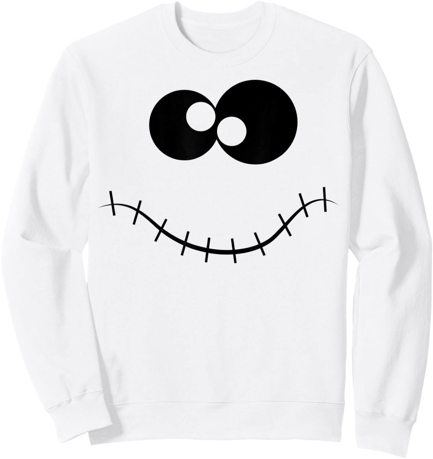 Halloween Ghost Shirt Costume (Ghost Face shirt) Sweatshirt - Sweatshirt | White