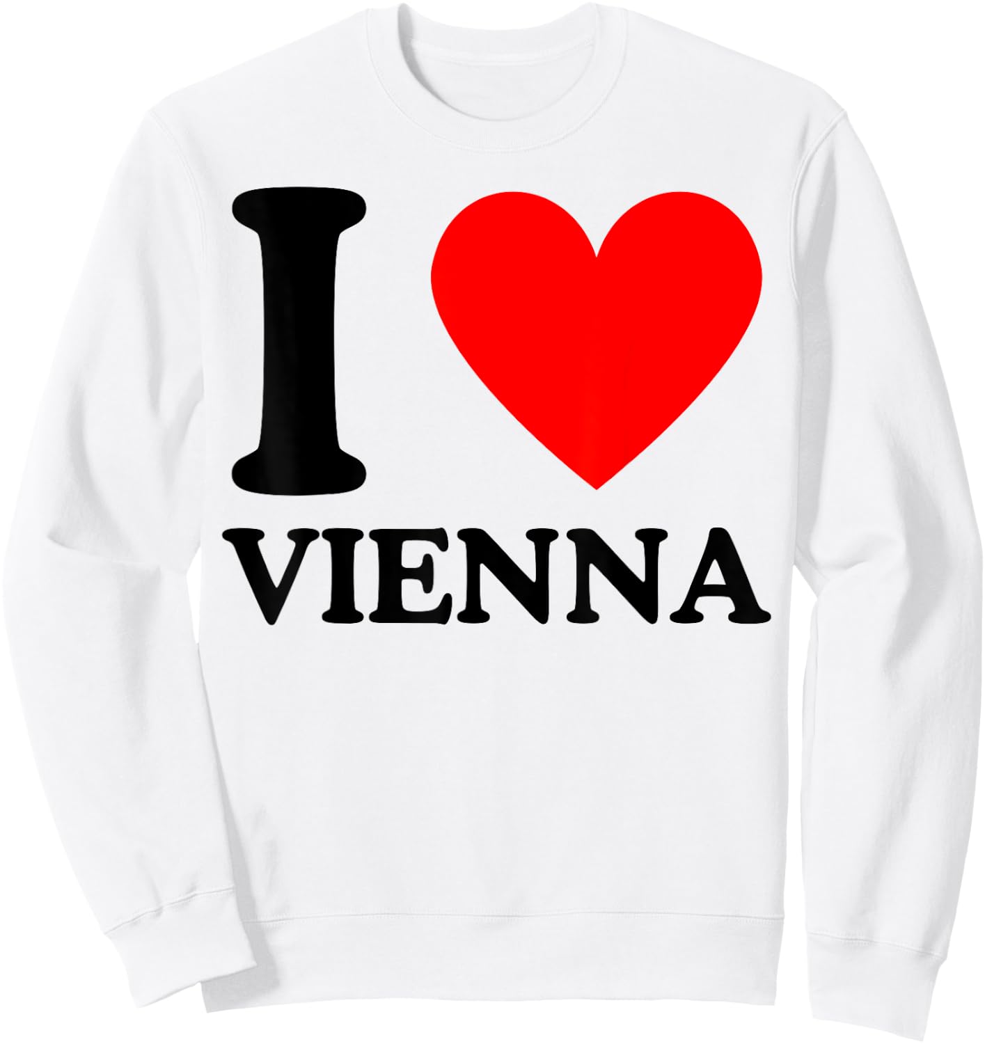 I Love Vienna - Ich liebe Wien Sweatshirt - Sweatshirt | White
