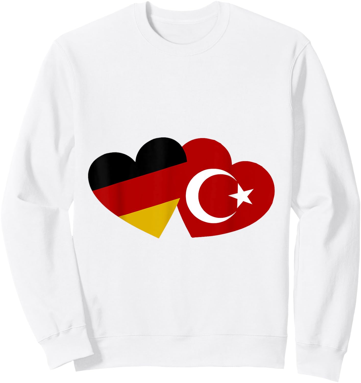 Türkische Deutsche Liebe und Freundschaft Sweatshirt - Sweatshirt | White