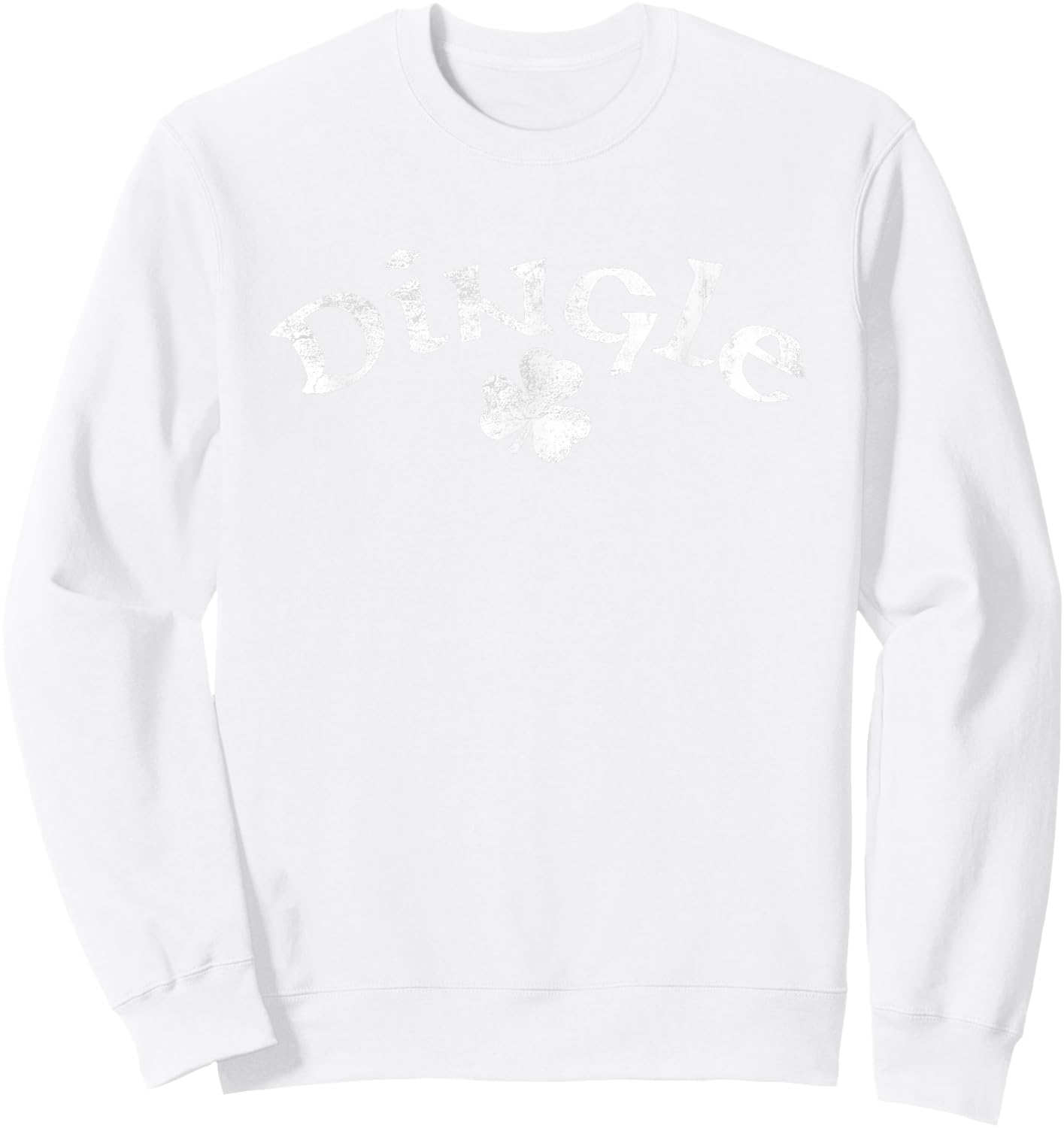 Dingle Ireland Shamrock Sweatshirt - Sweatshirt | White