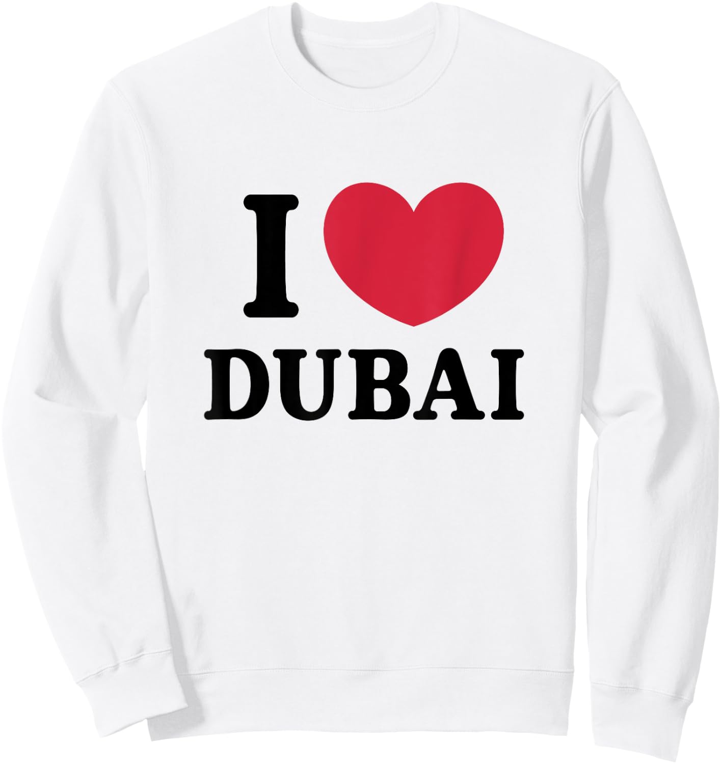 I Love Dubai , white, S Sweatshirt - Sweatshirt | White