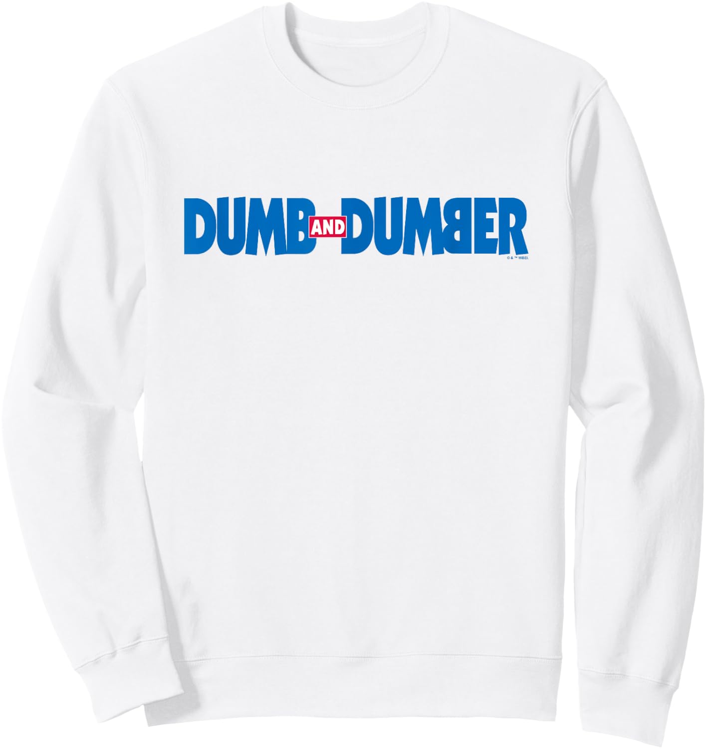 Dumb and Dumber Classic Movie Logo Sweatshirt - Sweatshirt | White