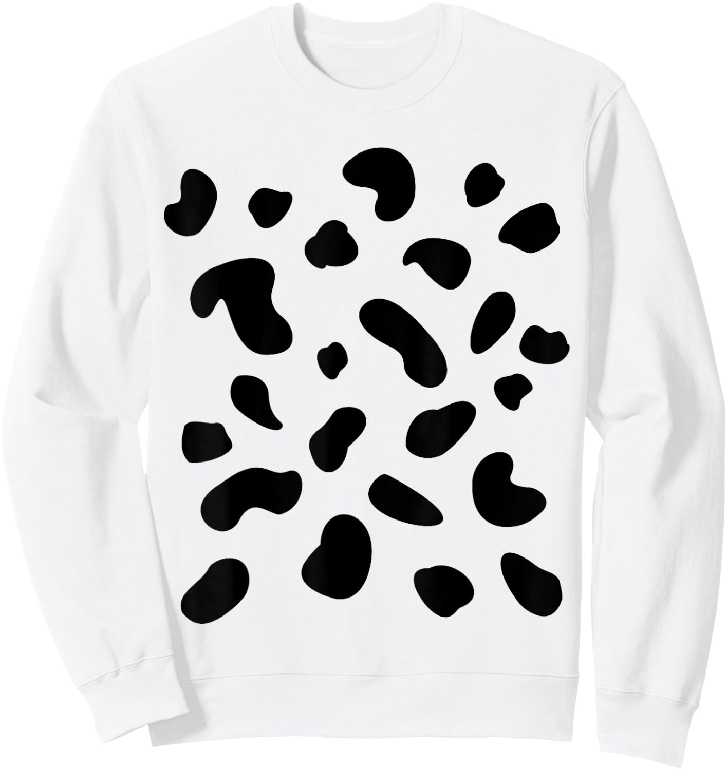 Cow Costume Cow Stain Animal Costume Fancy Dress Carnival , White Sweatshirt - Sweatshirt | White