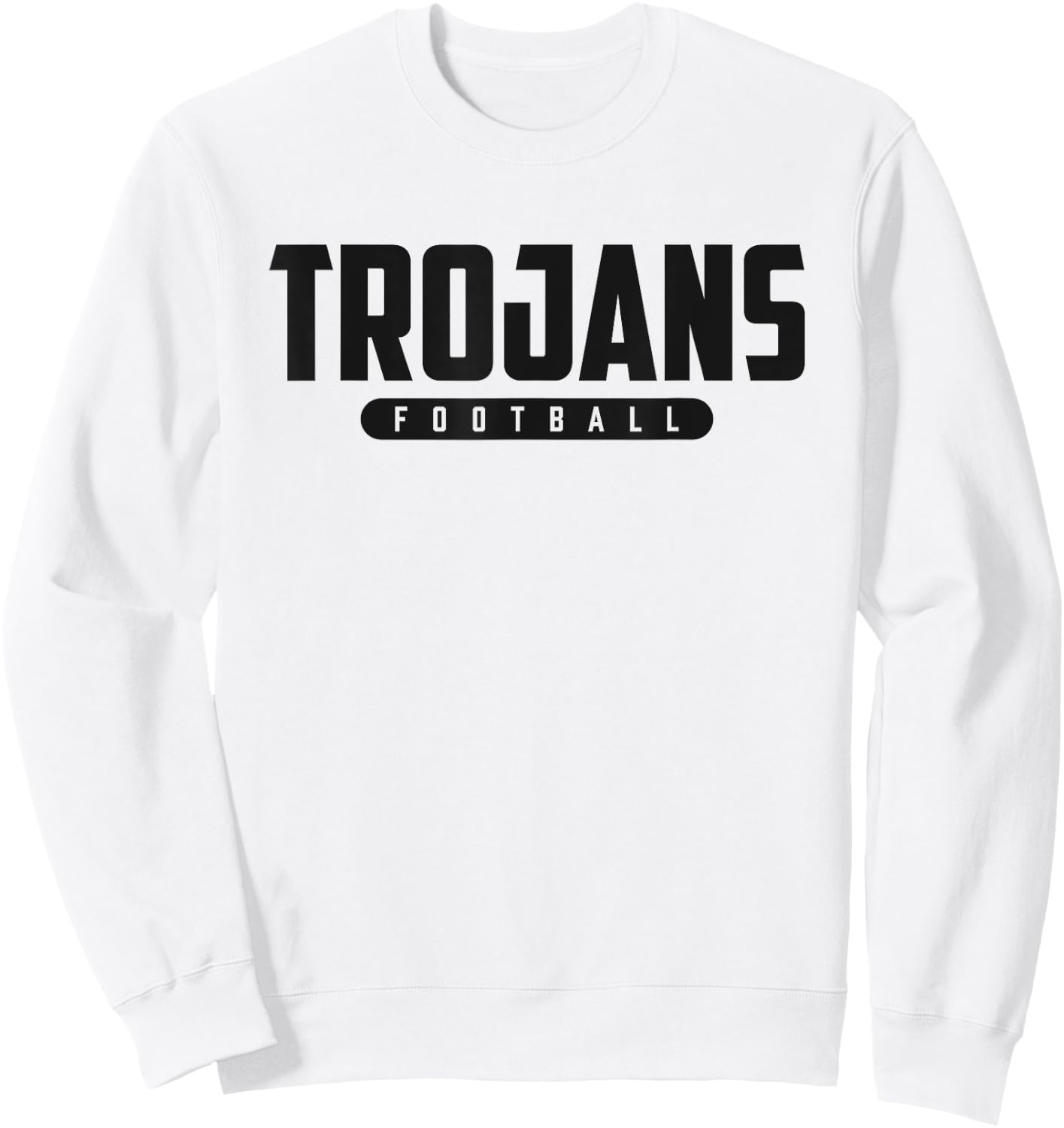 Green Sea Floyds Trojans Football Sweatshirt - Sweatshirt | White