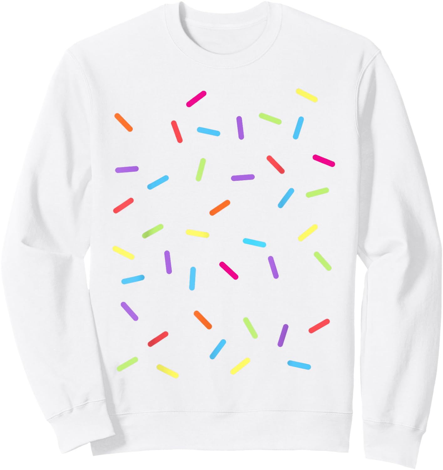 Ice Cream Sprinkles Halloween Costume Easy Last Minute , White Sweatshirt - Sweatshirt | White