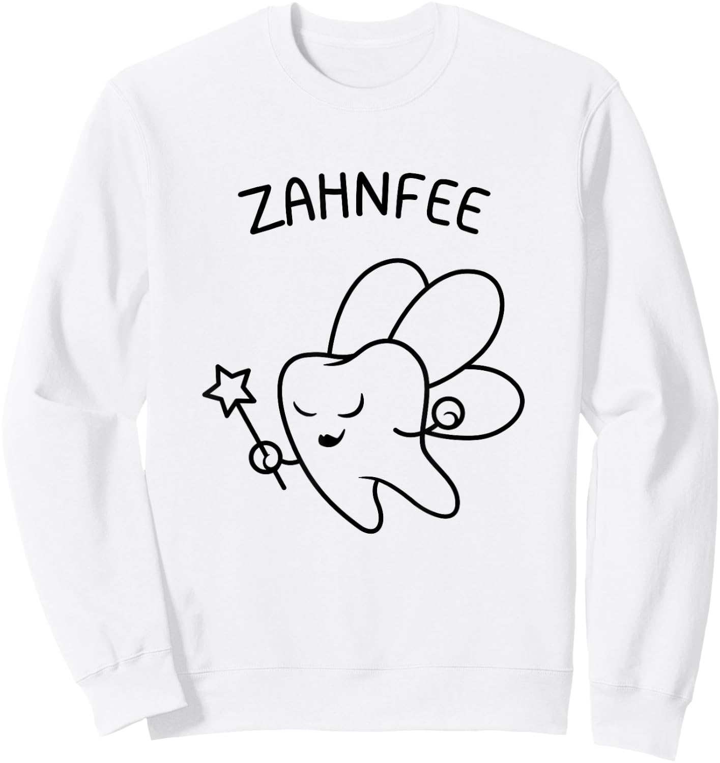 Tooth Fairy Fancy Dress Outfit Carnival Costume , White Sweatshirt - Sweatshirt | White