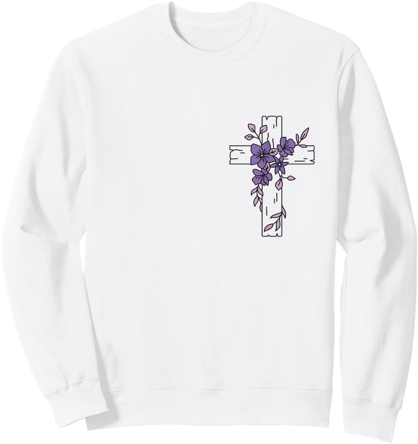 This Girl Runs on Jesus and Cheer Leading Sweatshirt - Sweatshirt | White