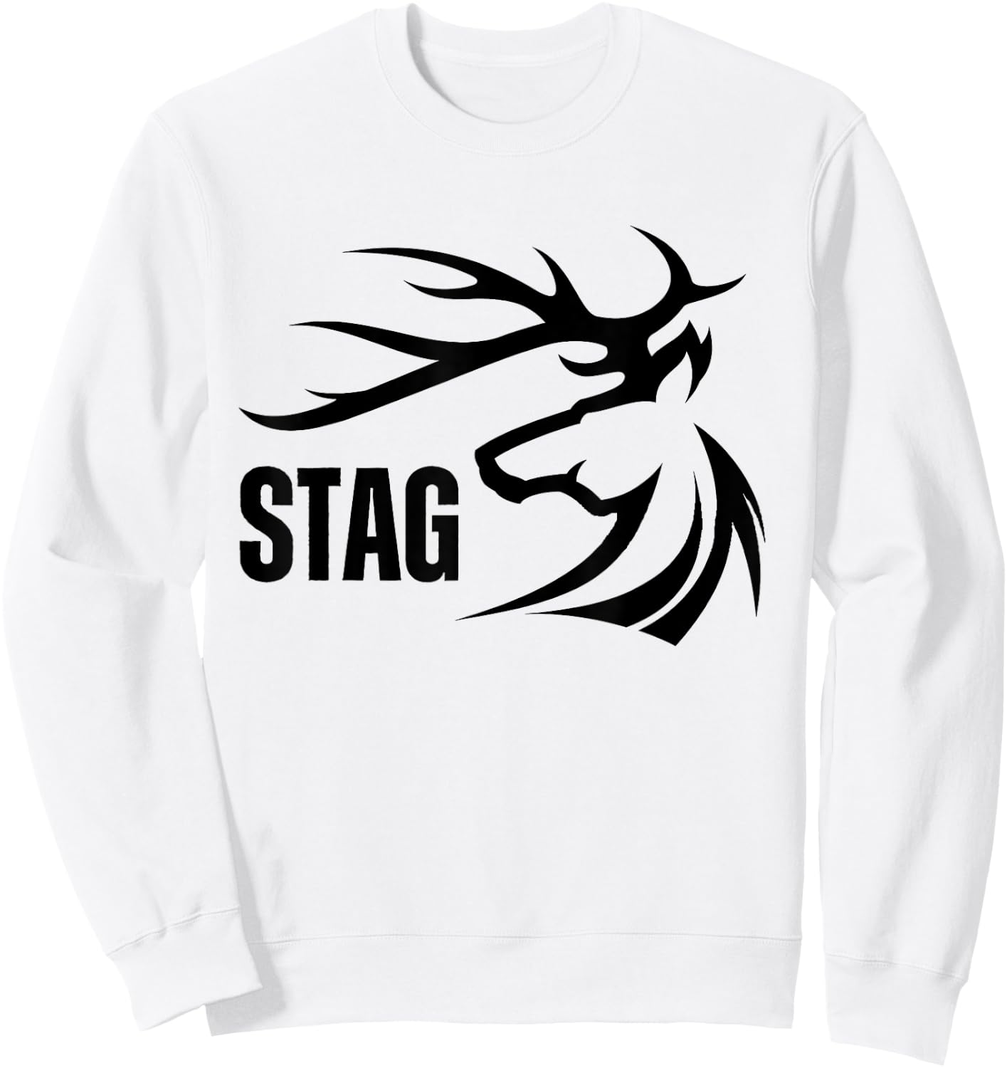 Stag Swinger Lifestyle Naughty Adult Graphic Sweatshirt - Sweatshirt | White