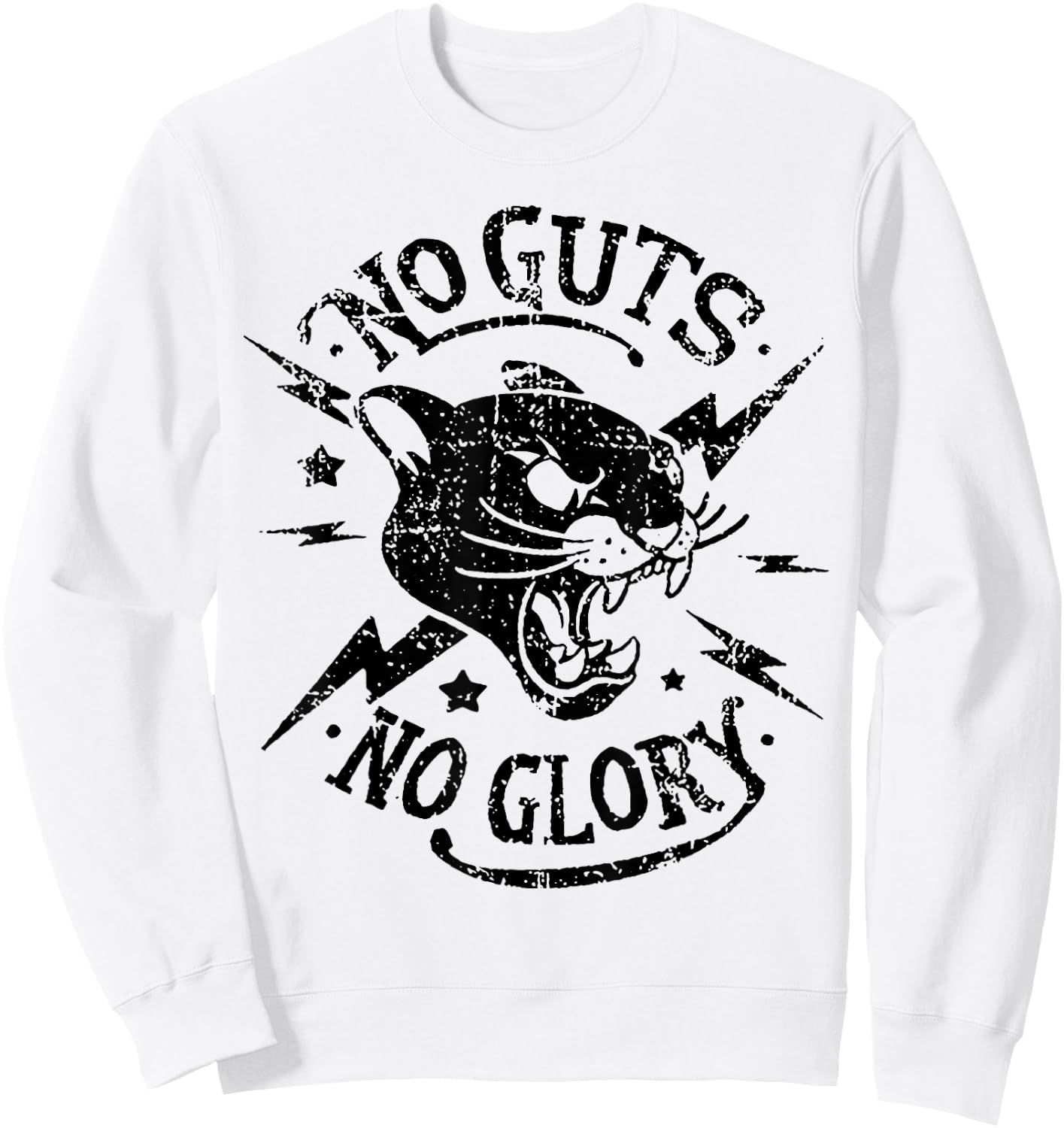 No Guts No Glory Sweatshirt - Sweatshirt | White