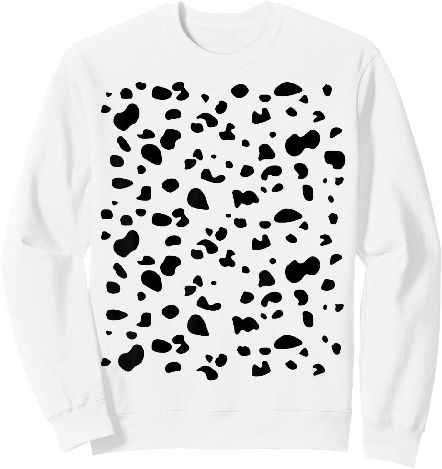 Dalmatian pattern on front and back costume halloween party Sweatshirt - Sweatshirt | White