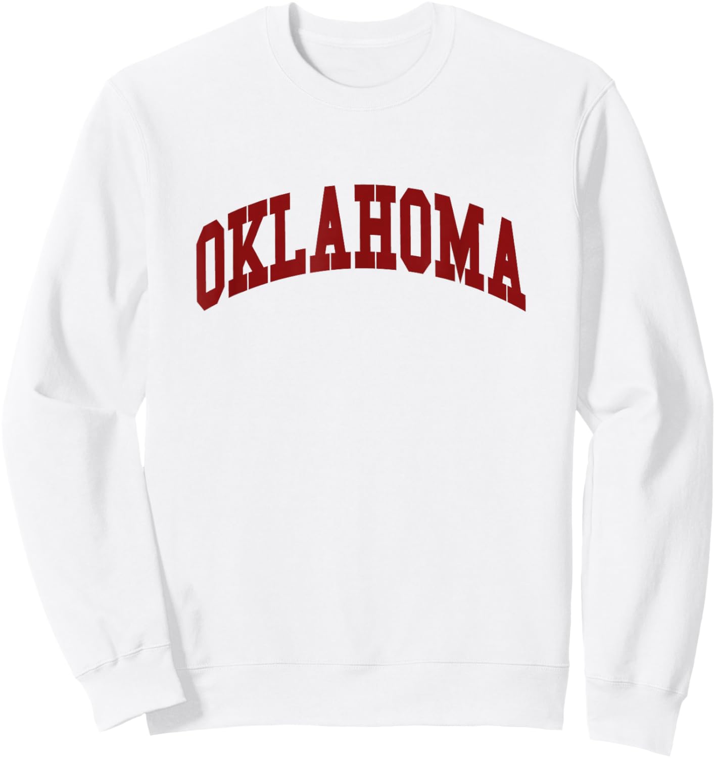 Oklahoma - Throwback Design - Classic Sweatshirt - Sweatshirt | White