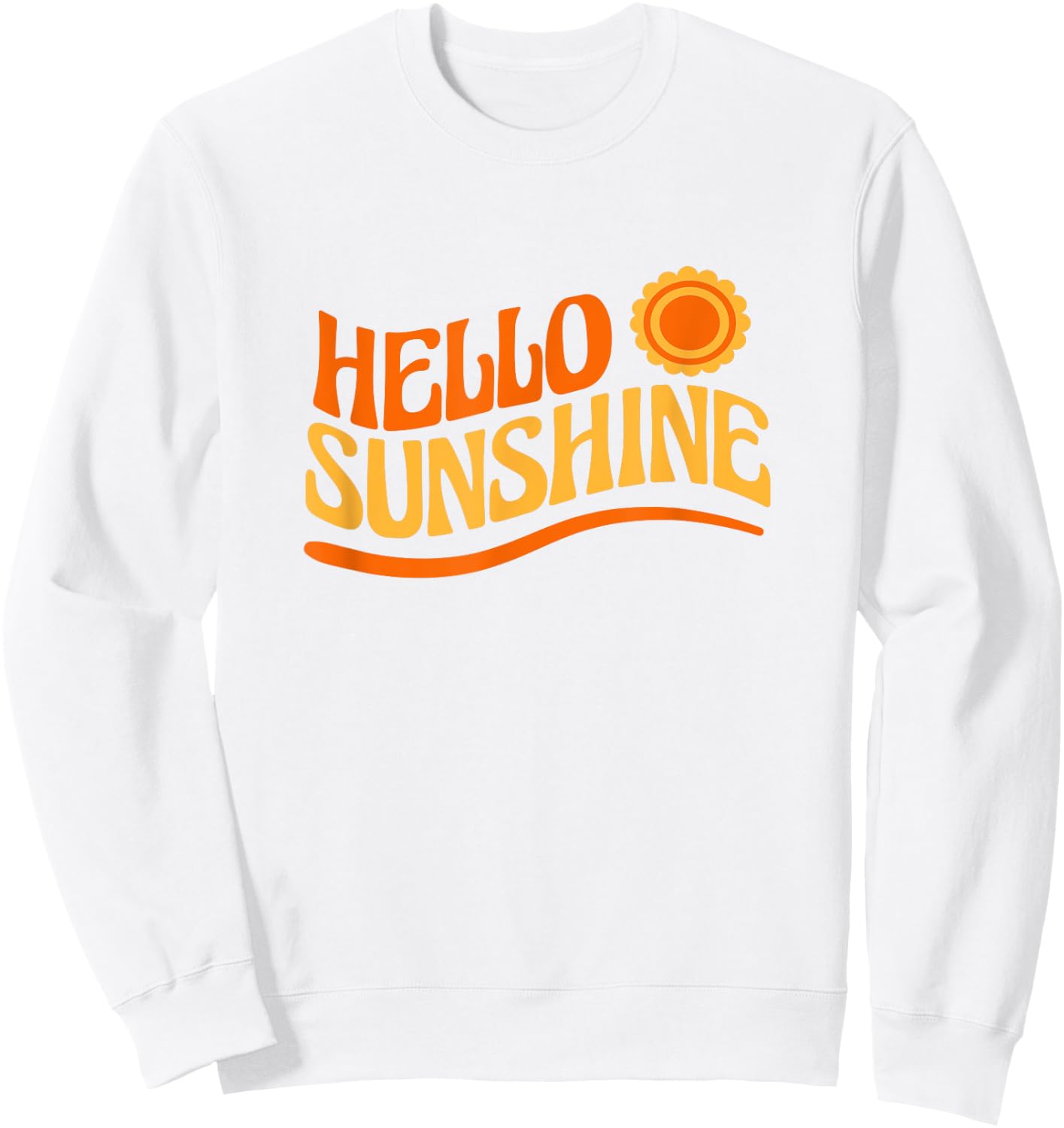 Hello Sunshine , white, S Sweatshirt - Sweatshirt | White