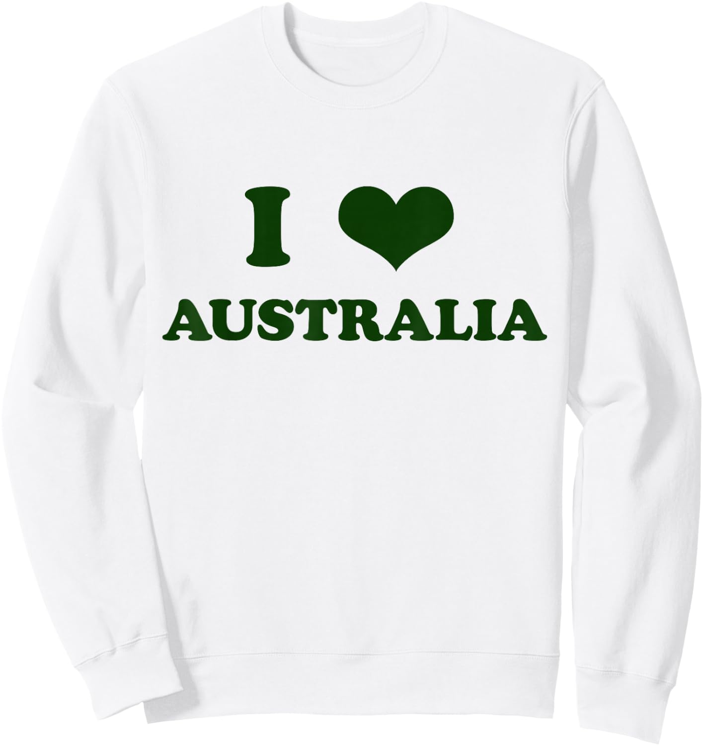 I Love Australia I Heart Shape Aussie Men Women Kids Sweatshirt - Sweatshirt | White