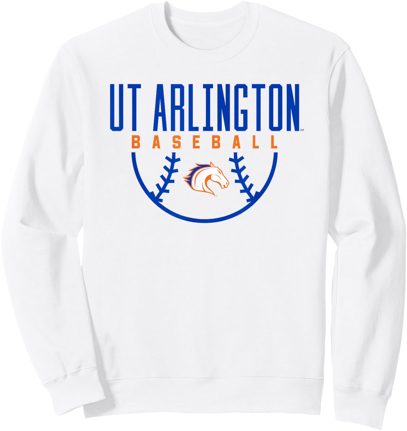 University of Texas at Arlington UTA Mavericks Baseball Sweatshirt - Sweatshirt | White
