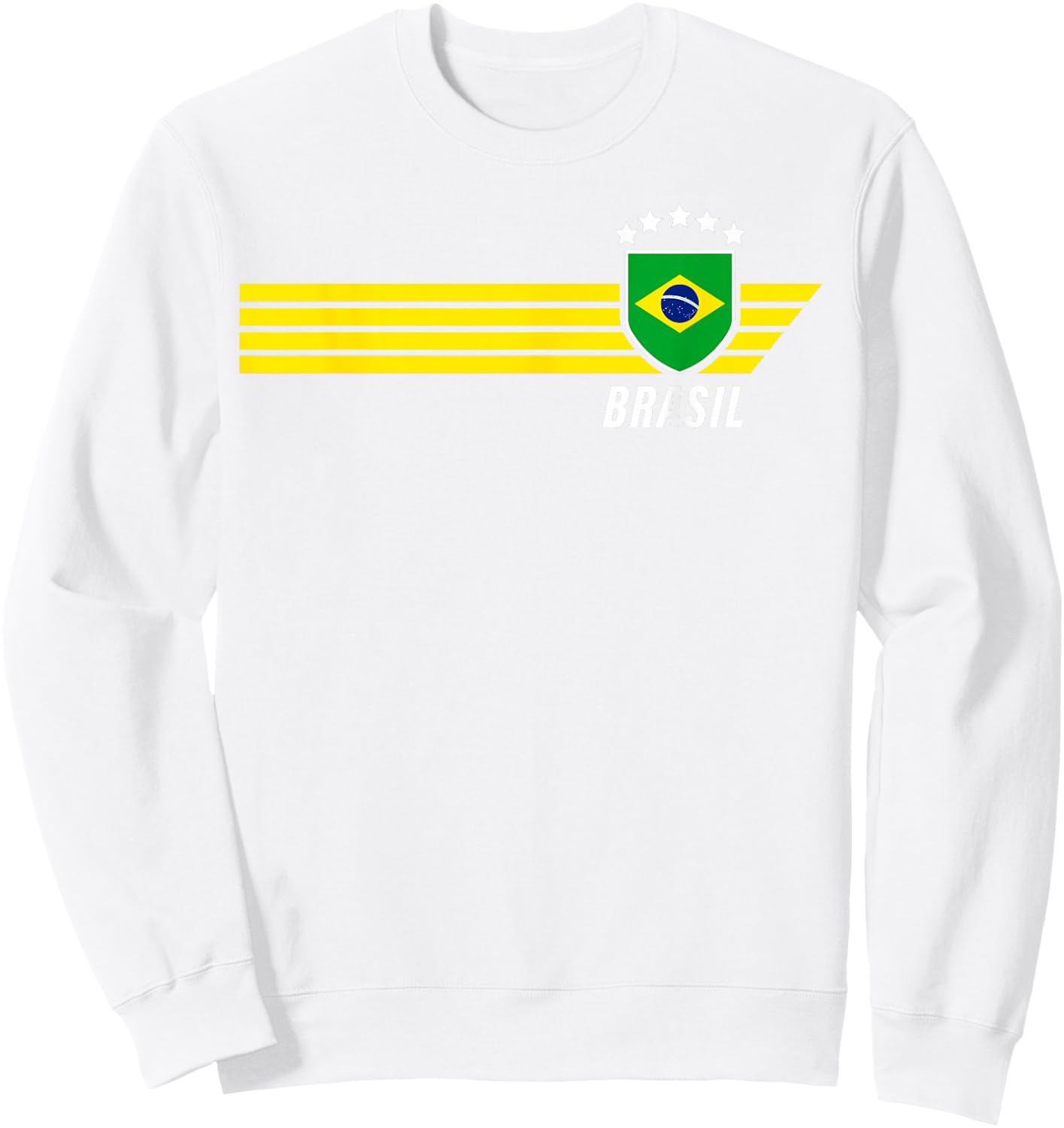 Brasilien Brasilien Seleção Brazilian Fußball Fan Trikot Sweatshirt - Sweatshirt | White