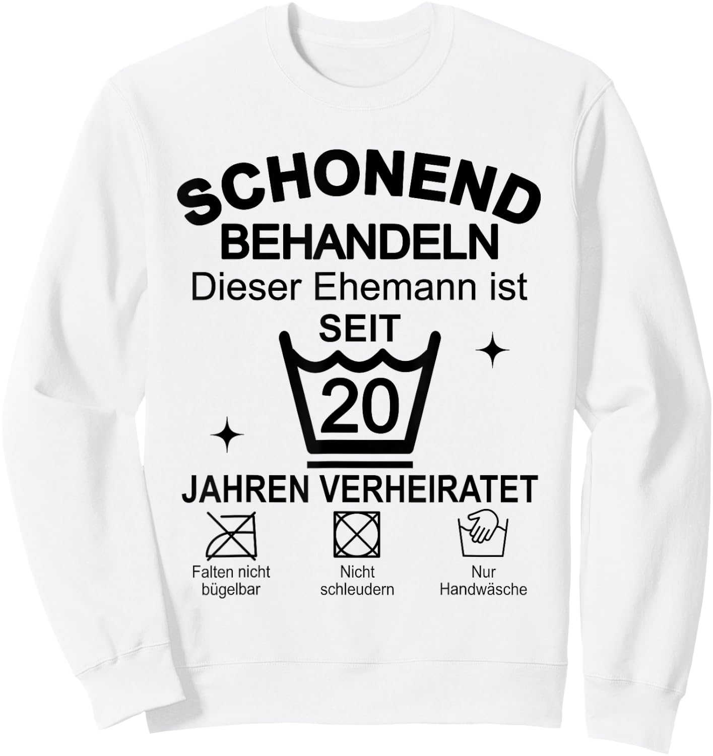 Porzellanhochzeit 20. Hochzeitstag 20 Jahre Ehemann Sweatshirt - Sweatshirt | White