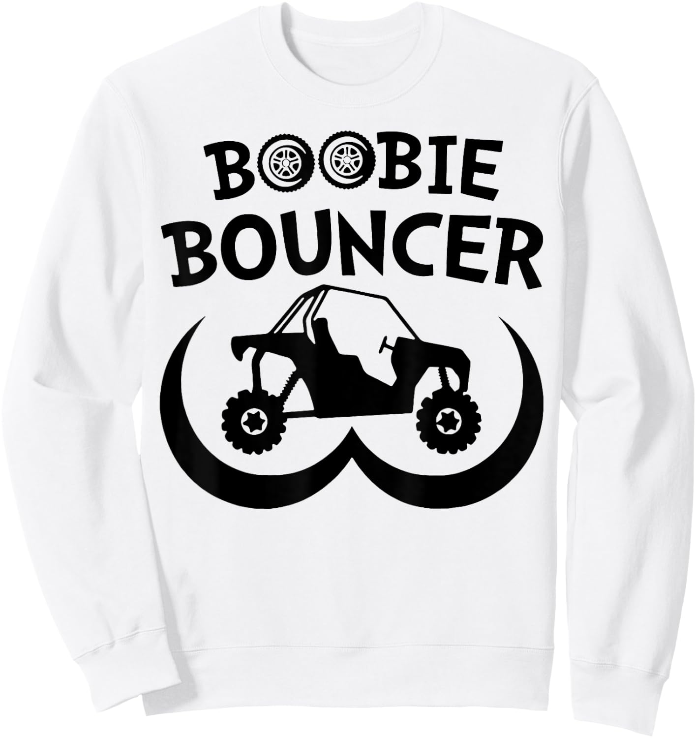 SXS UTV Boobie Bouncer Sweatshirt - Sweatshirt | White