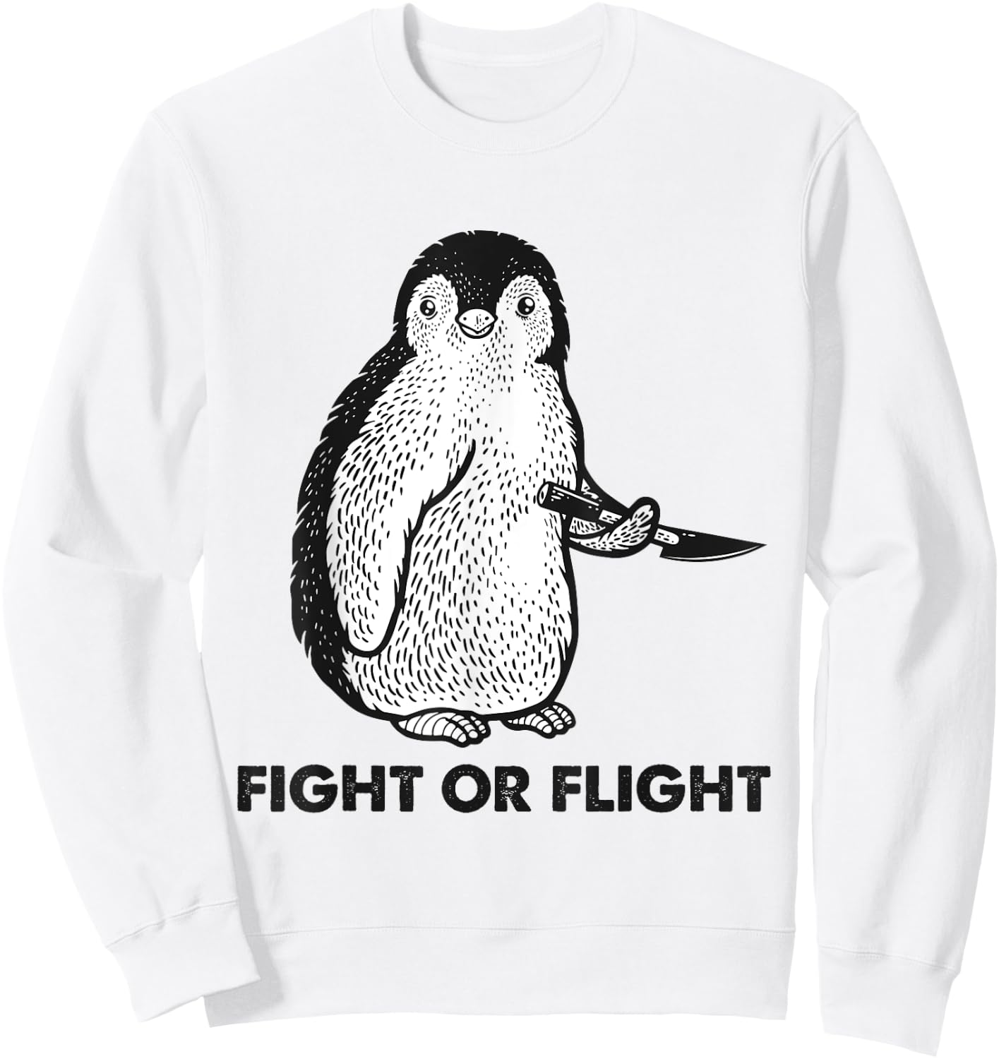 Jeu de mots amusant de pingouin Sweatshirt - Sweatshirt | White