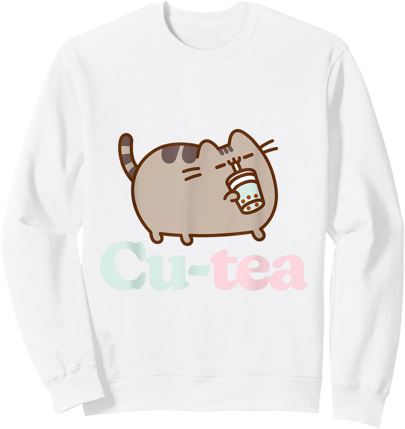 Pusheen Cu-Tea Boba Sweatshirt - Sweatshirt | White