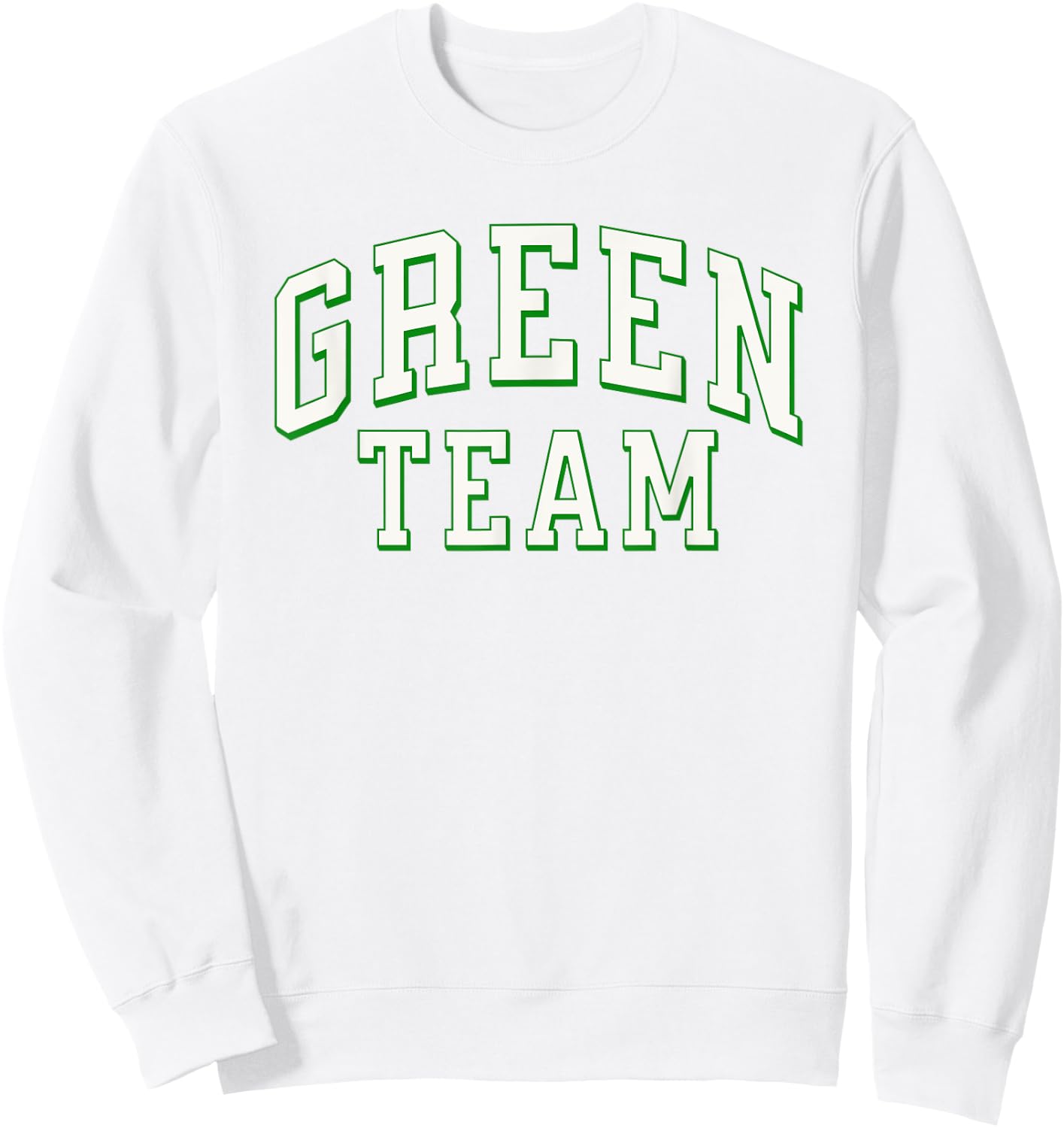 Green Team Matching Team Spirit & Unity Green Color Design Sweatshirt - Sweatshirt | White