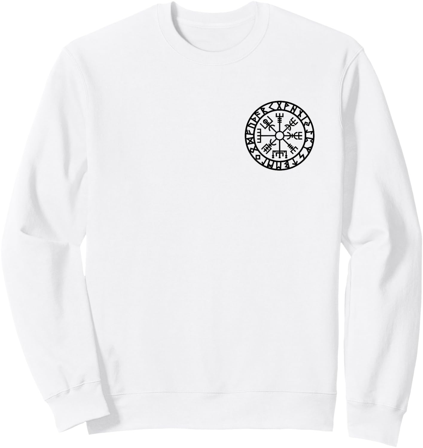 Vegvisir Vikings Nordischer Schutz Odin Thor Celtic Sweatshirt - Sweatshirt | White