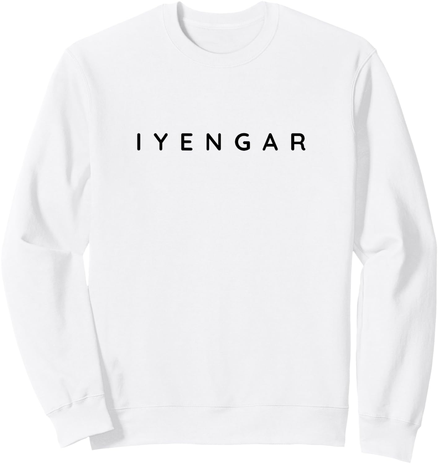 Iyengar Yogalehrer Klassische Schriftart Iyengar Anfänger-Design Sweatshirt - Sweatshirt | White