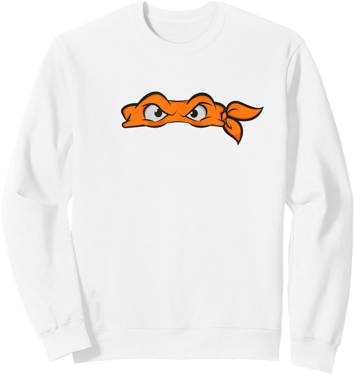 Teenage Mutant Ninja Turtles Vintage Michelangelo Ninja Mask , Green Sweatshirt - Sweatshirt | White
