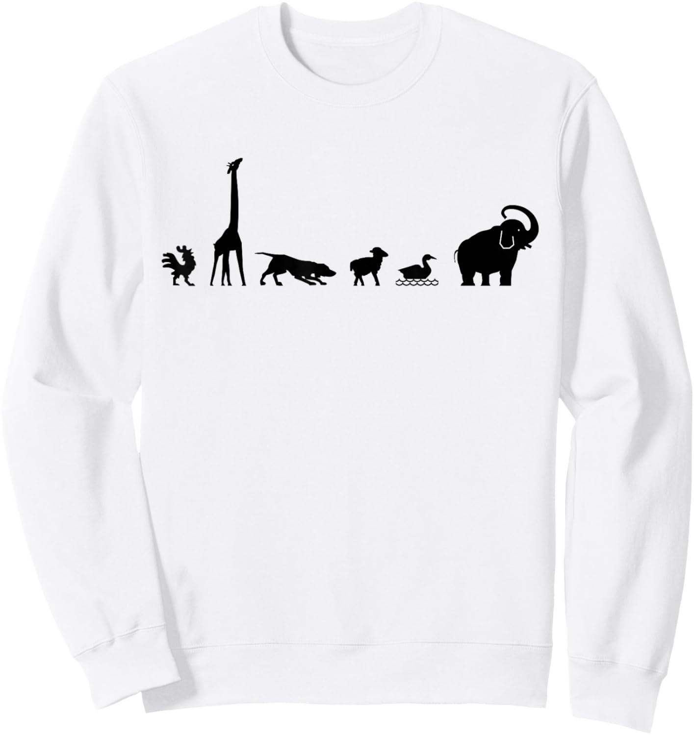 Animals Graphic Animal Lover Zoo - Adult & Youth Sweatshirt - Sweatshirt | White