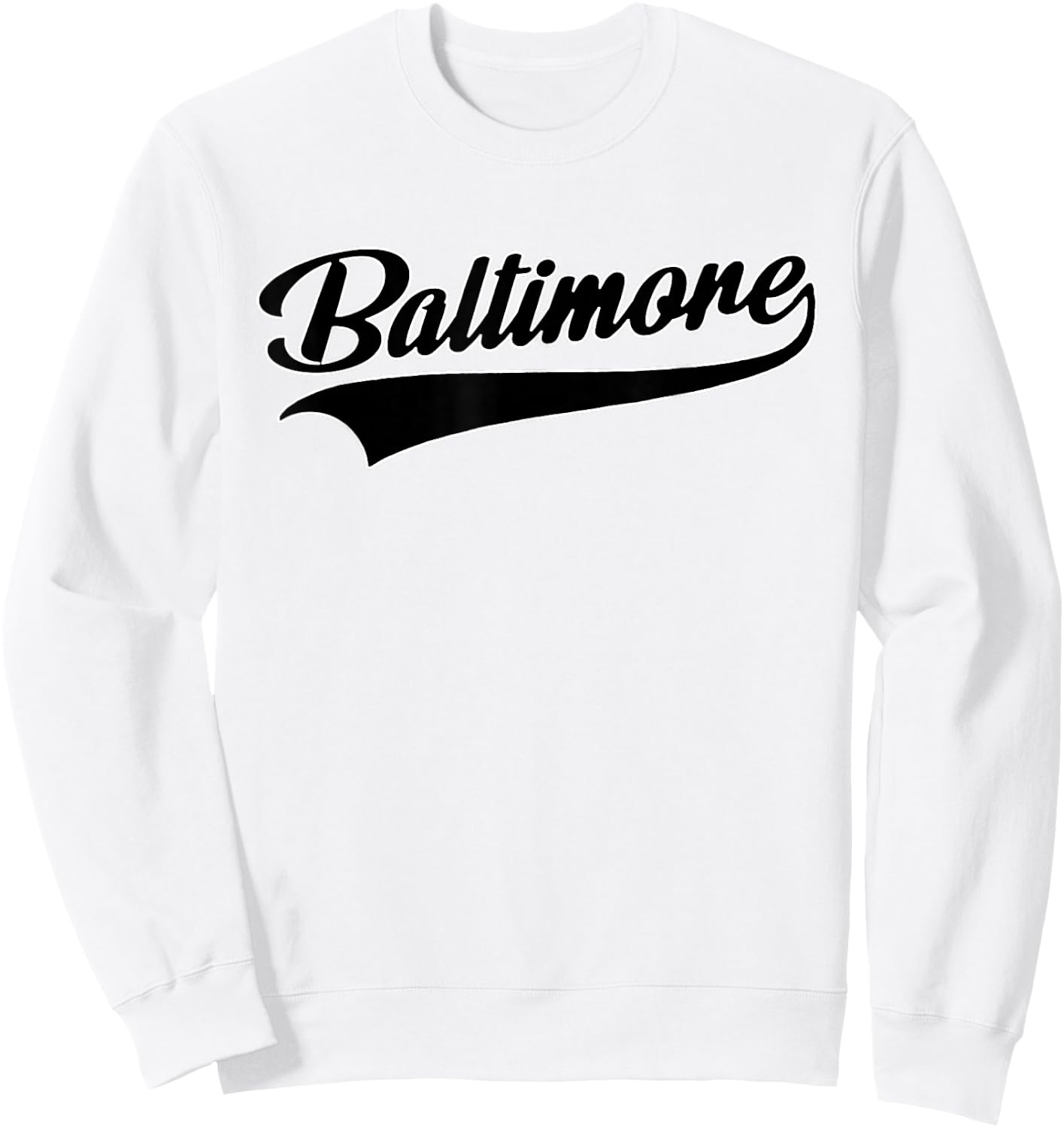 Baltimore - Throwback Design - Classic Sweatshirt - Sweatshirt | White
