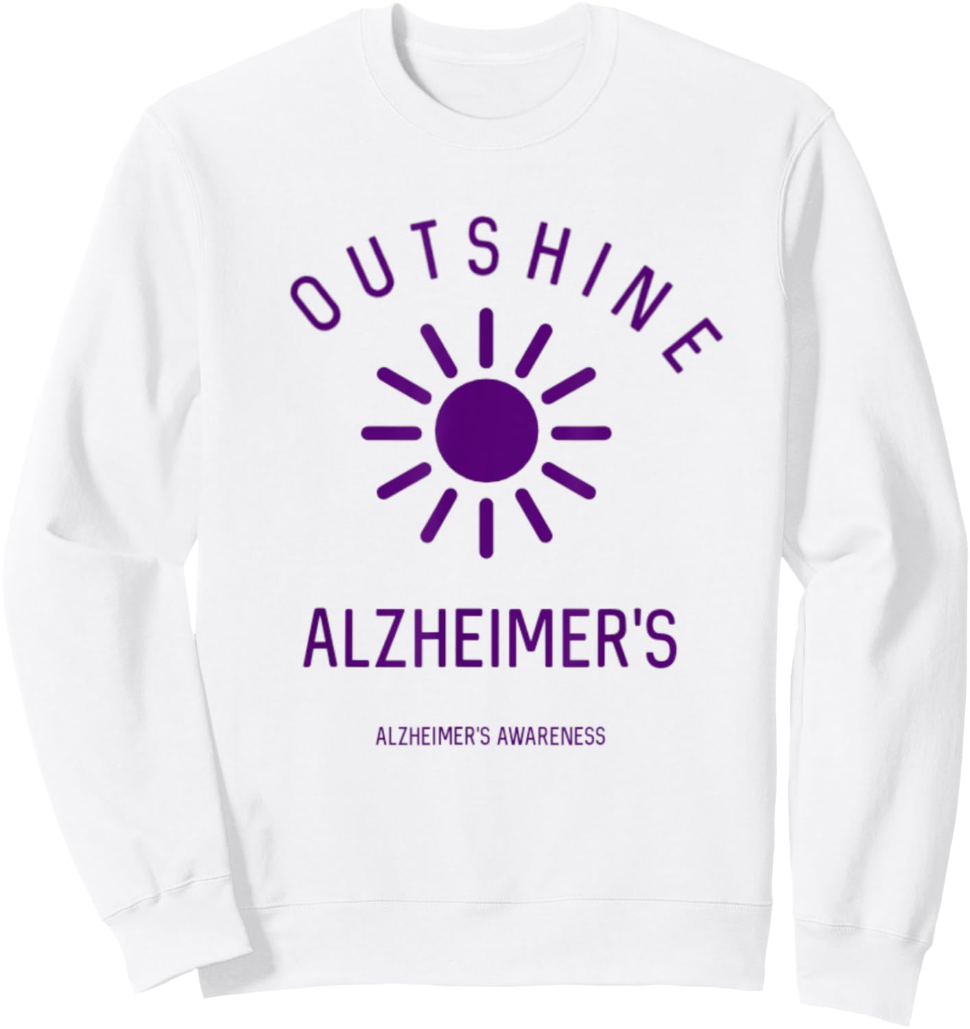 Outshine Alzheimer's Awareness Support Summer June Sunshine Women Kids Sweatshirt - Sweatshirt | White