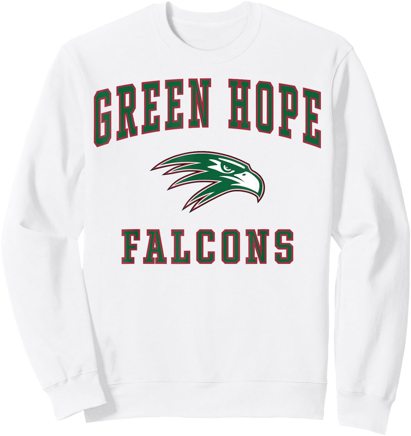 Green Hope High School Falcons Sweatshirt - Sweatshirt | White