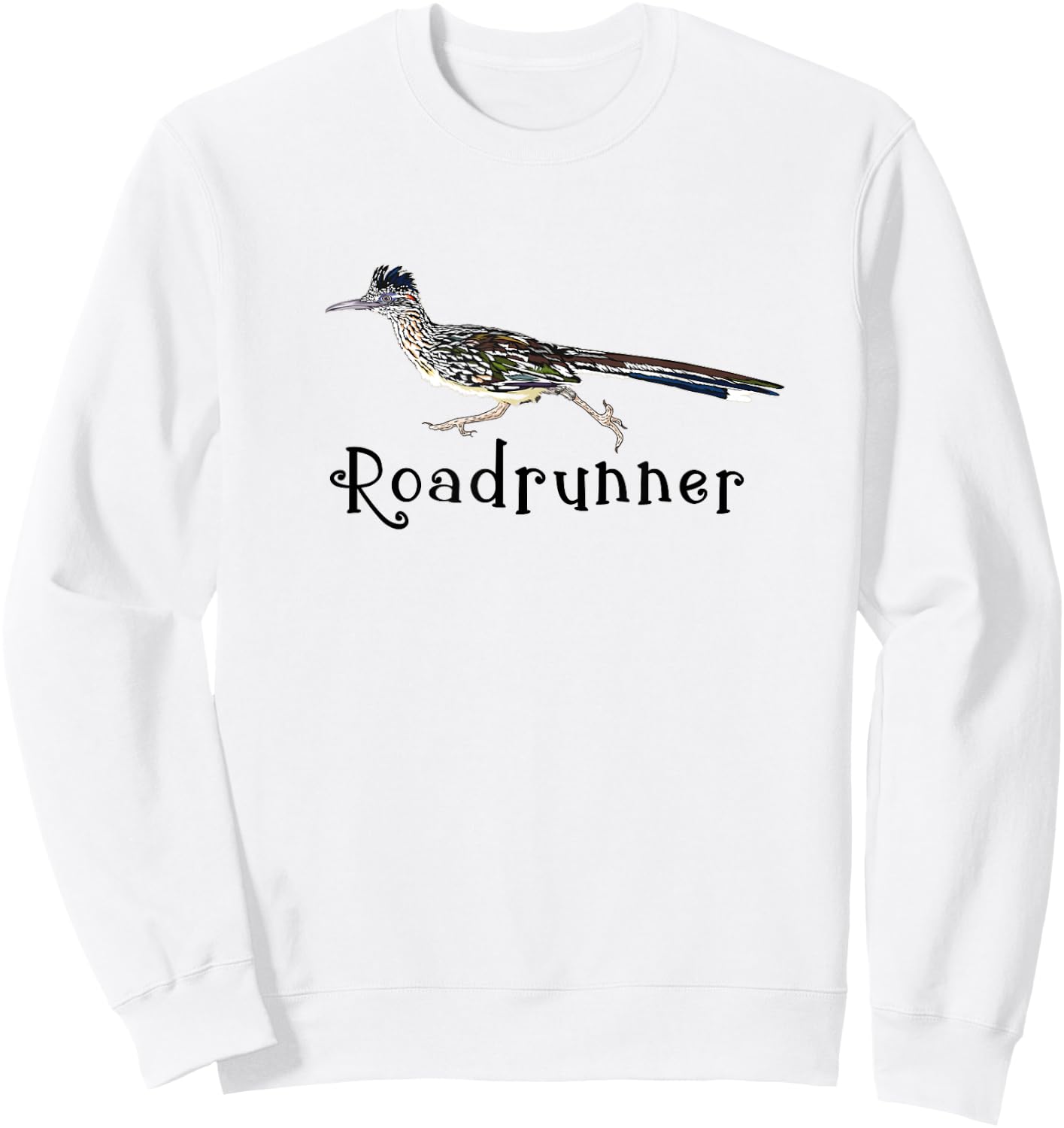 ROADRUNNER cool bird gift design Sweatshirt - Sweatshirt | White