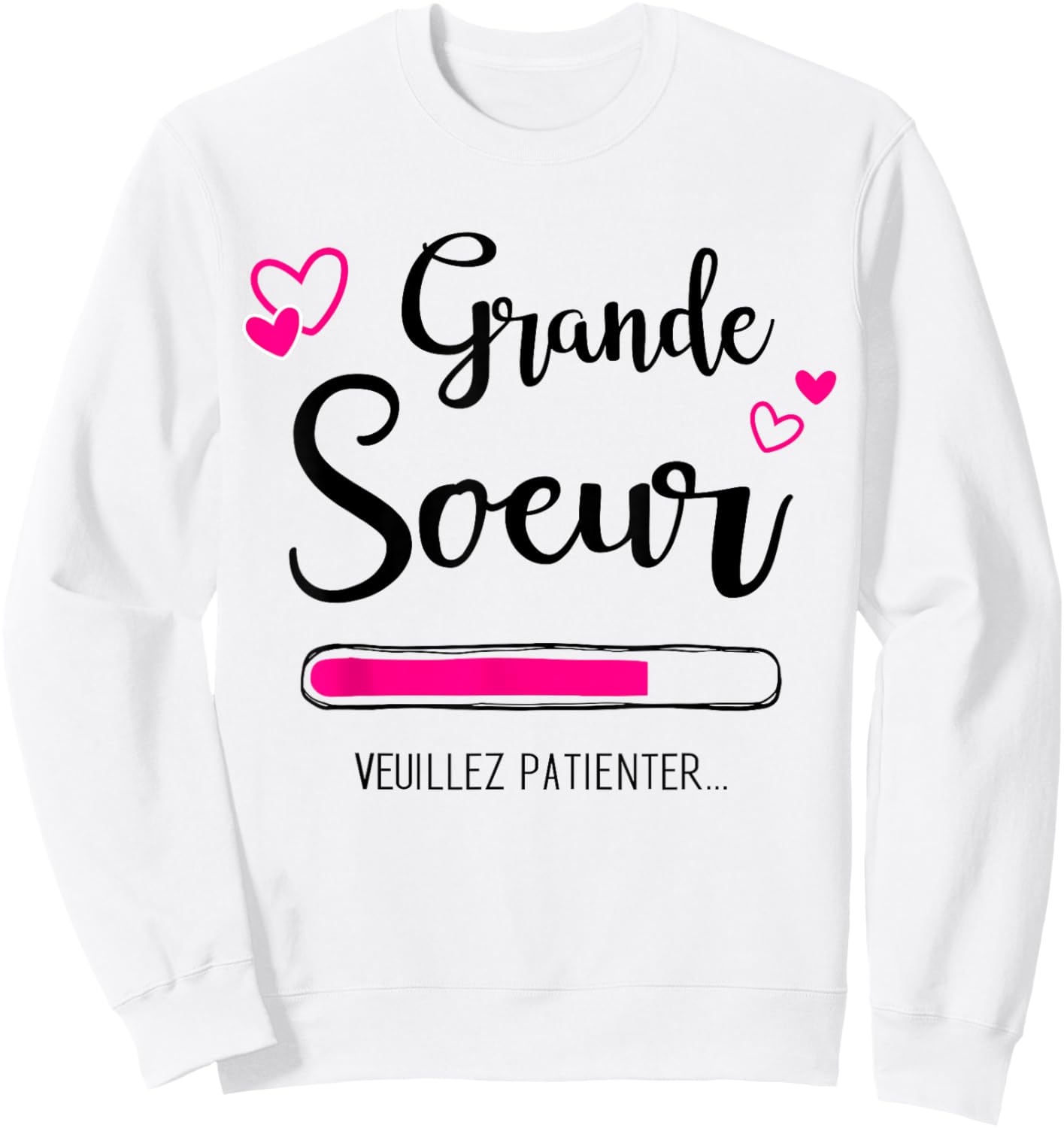 Big Sister Loading , white, S Sweatshirt - Sweatshirt | White