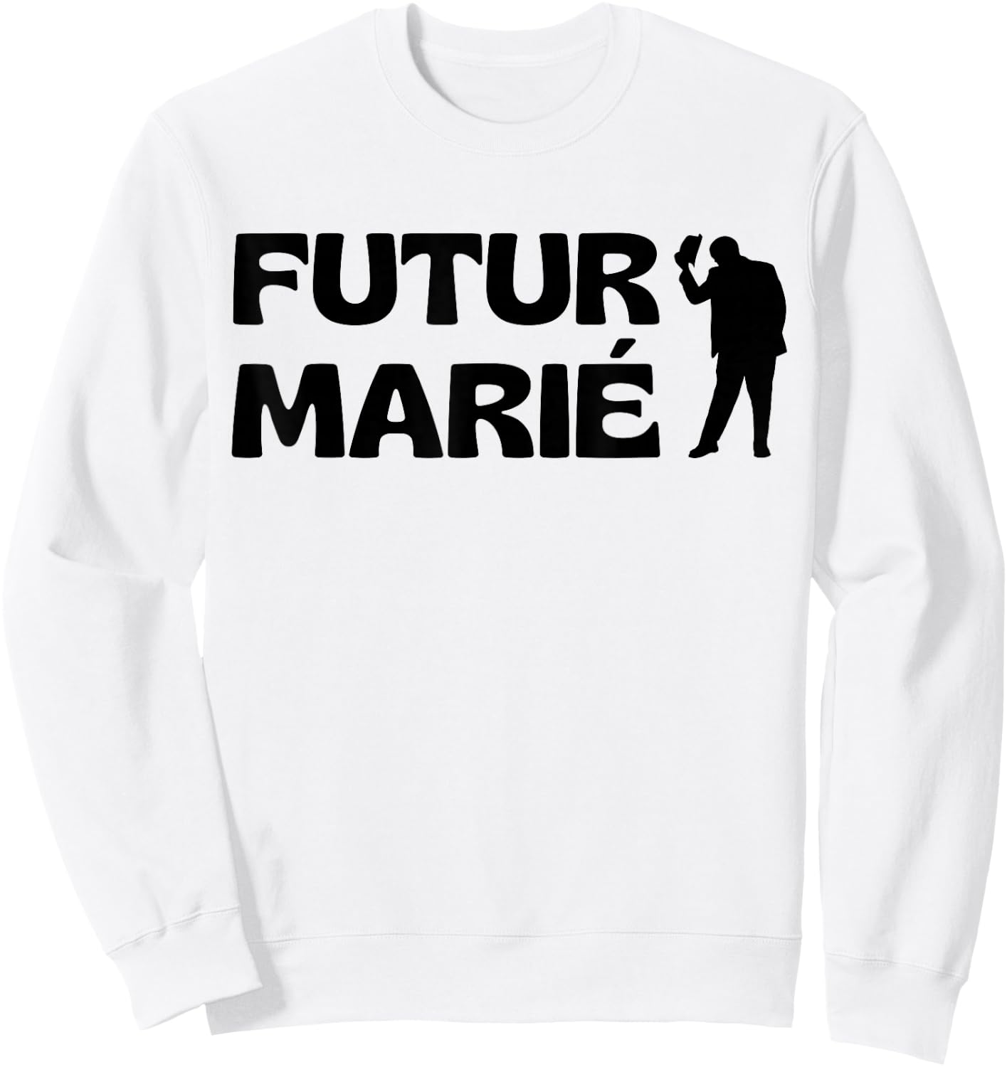 Future Groom Man Hat Wedding Costume EVG Party Humor , white, S Sweatshirt - Sweatshirt | White