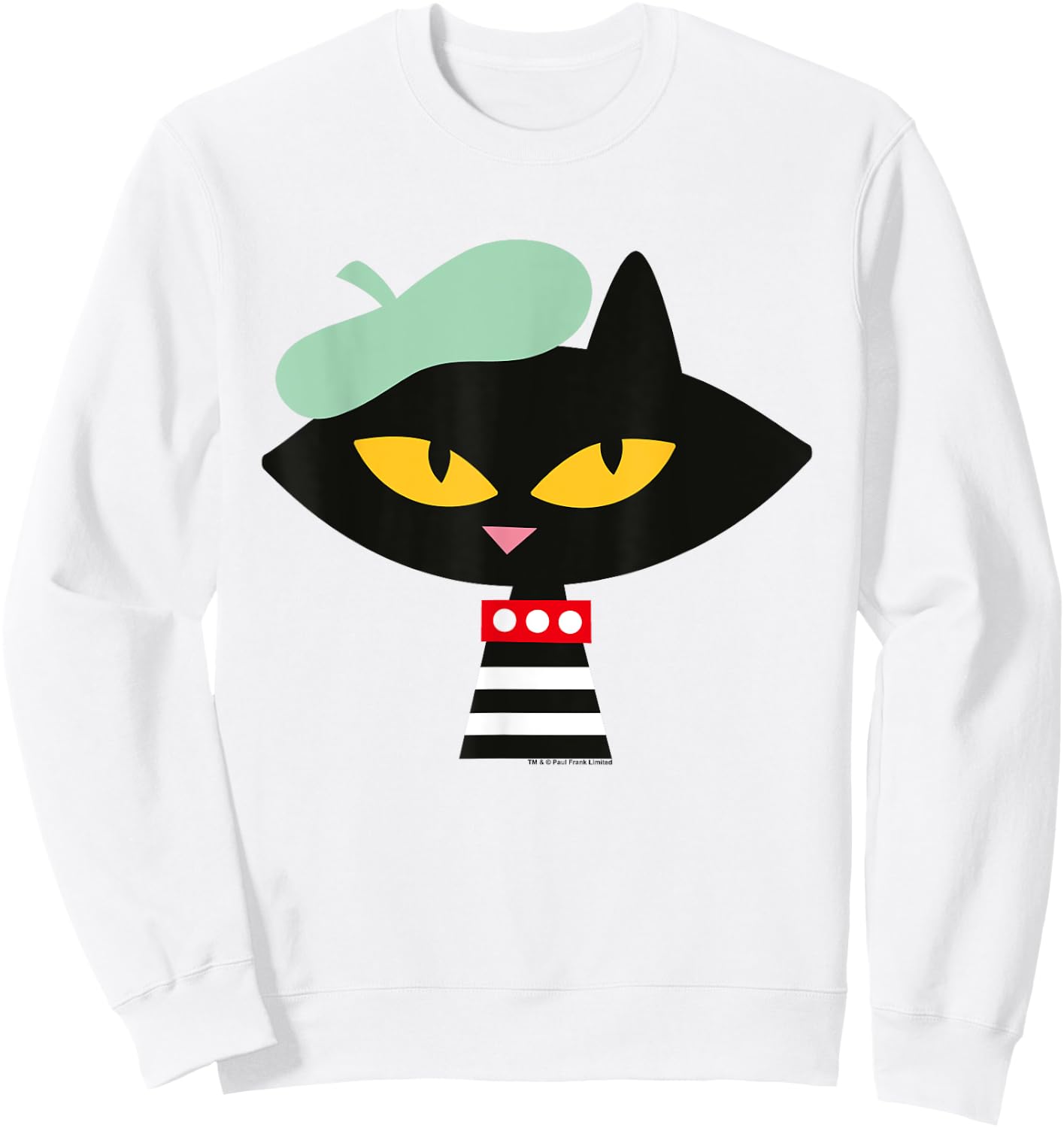 Paul Frank Mika Cat Beret Men Women Girls Kids Sweatshirt - Sweatshirt | White