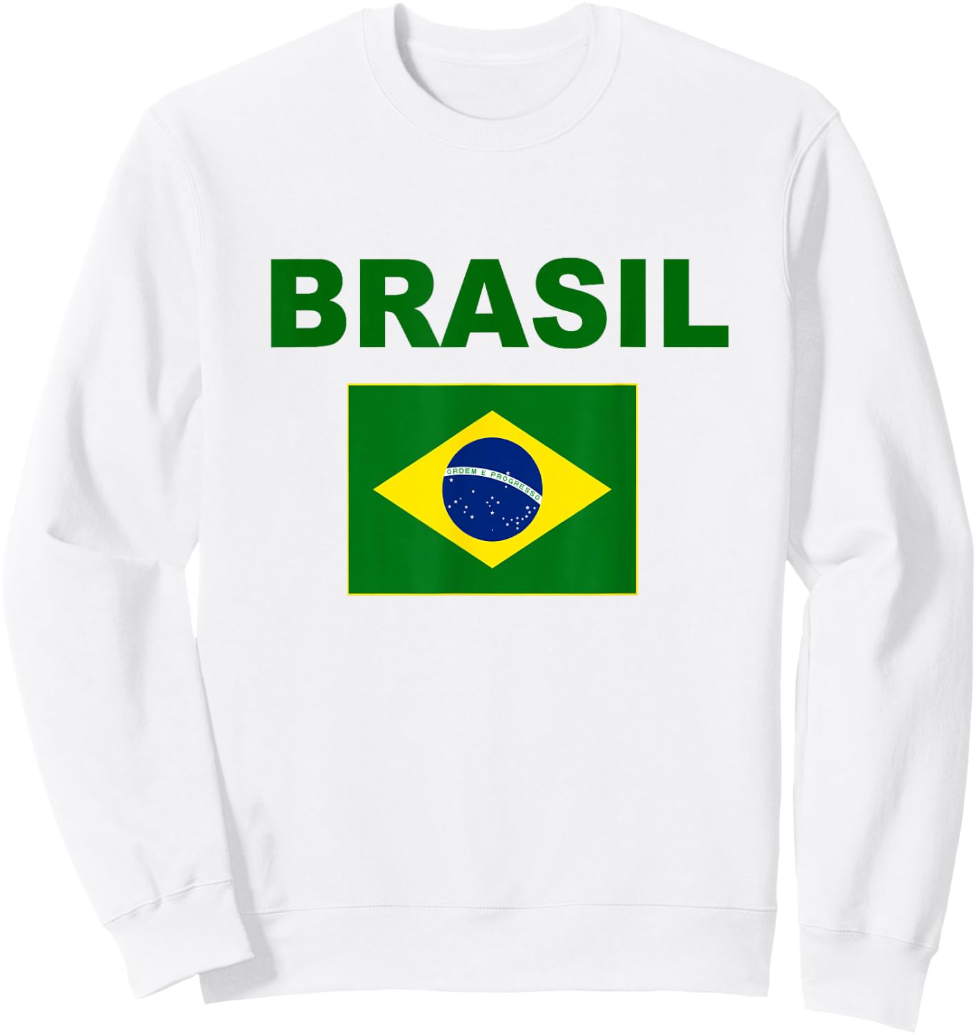 Brazil Flag Cool Brazilian Flags Men Women Brasil Sweatshirt - Sweatshirt | White