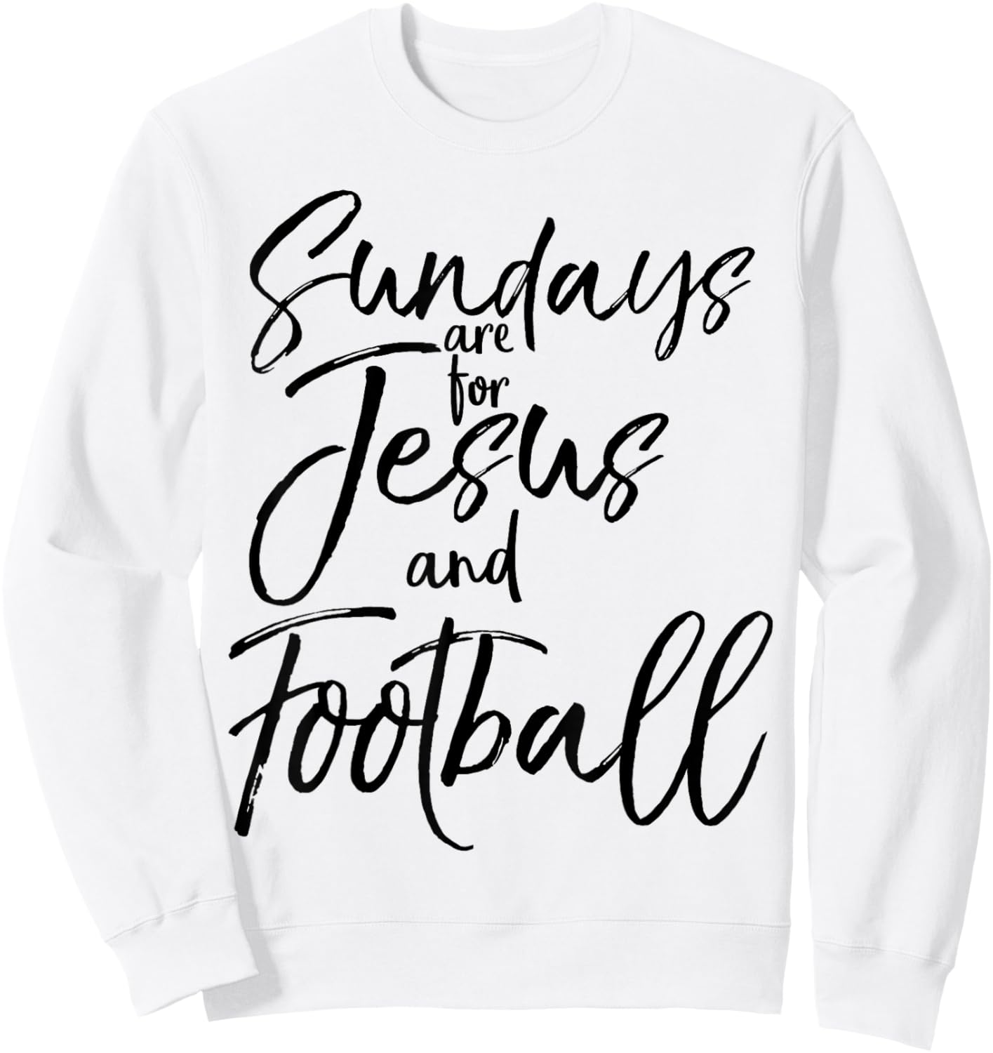 Sundays are for Jesus and Football Vintage Christian Shirt Sweatshirt - Sweatshirt | White