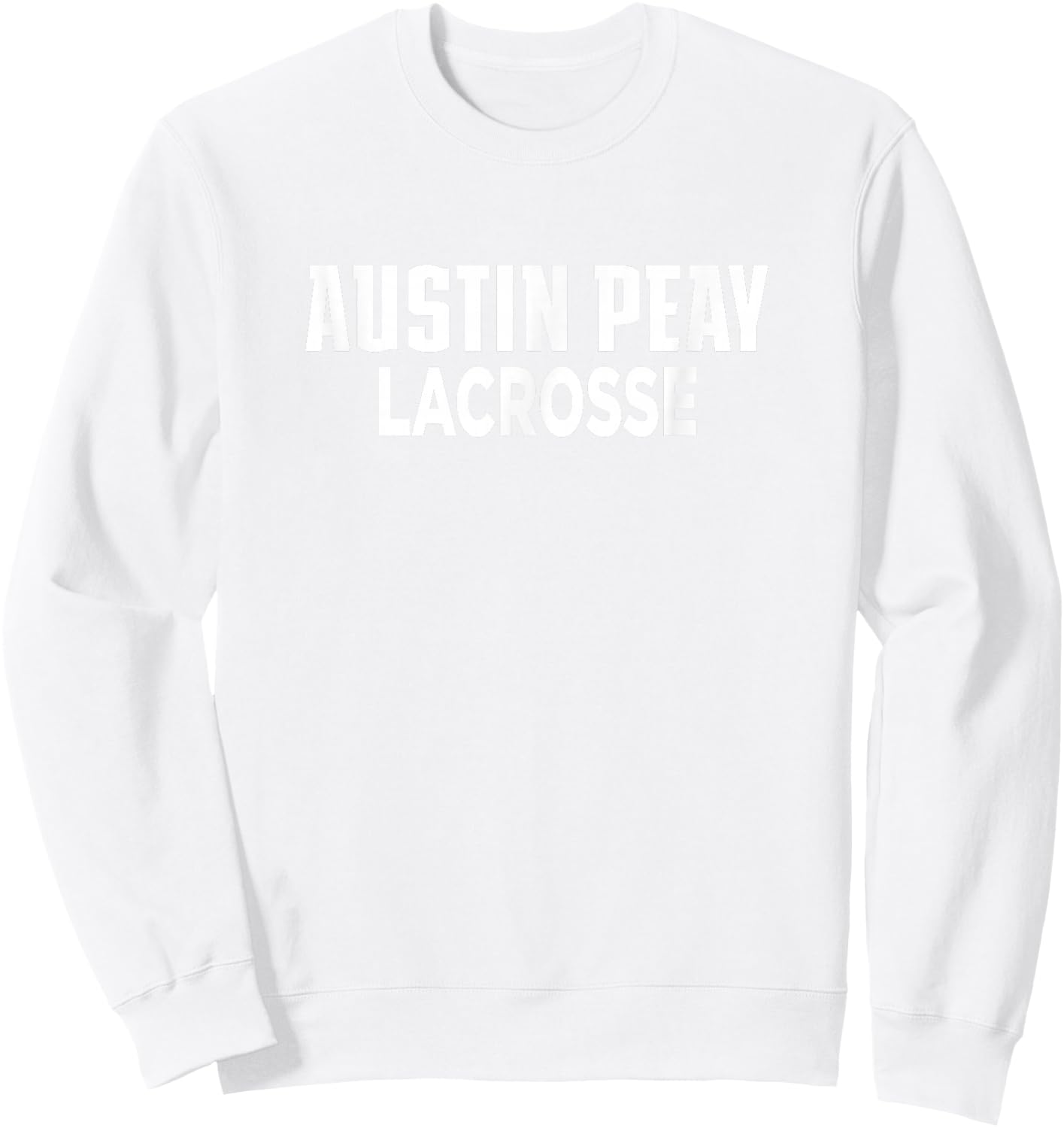Austin Peay State University Lacrosse Governors Apparel Fans Sweatshirt - Sweatshirt | White